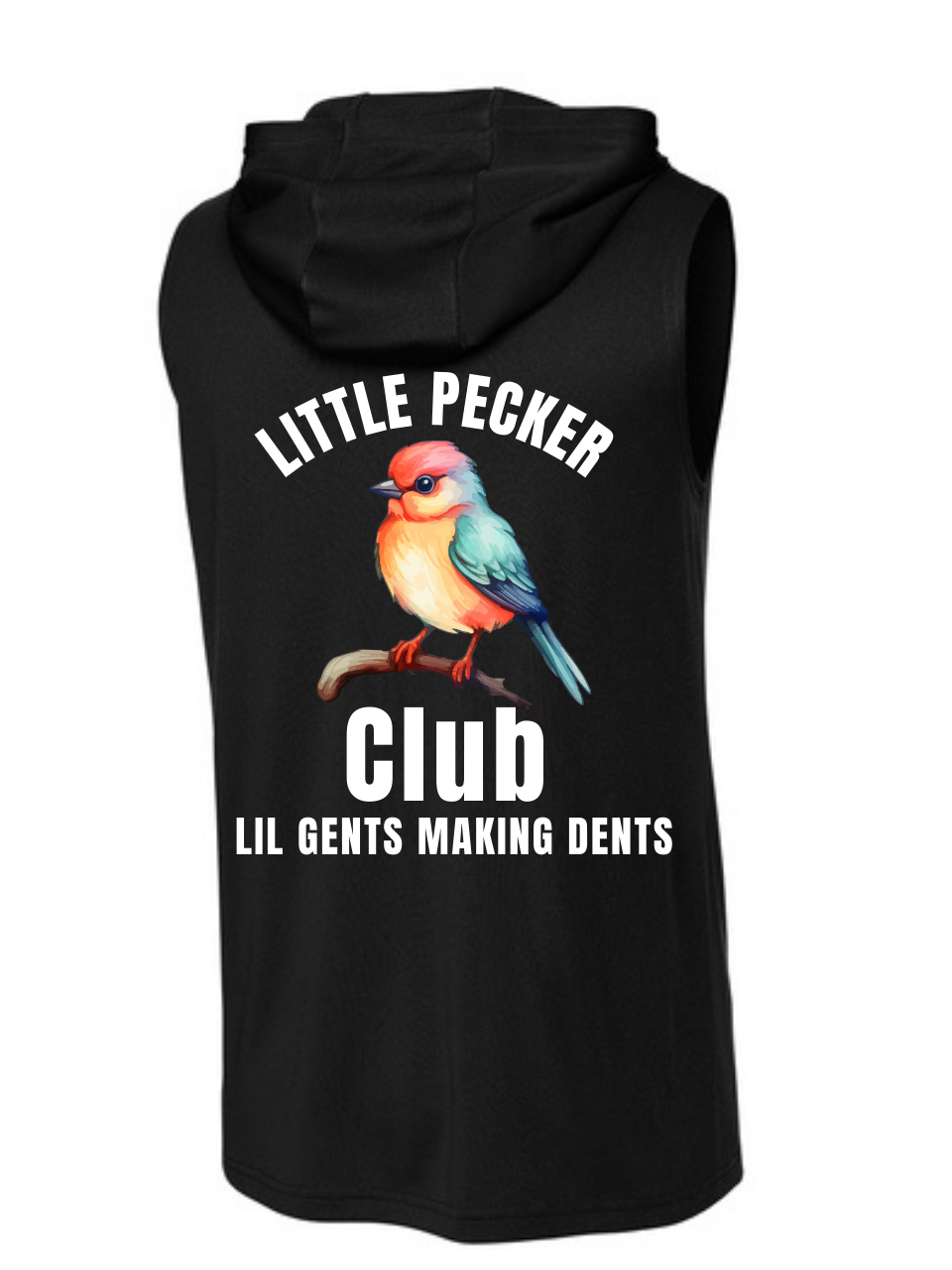 Little Pecker Club Sleeveless Hoodie – Lil Gents Making Dents!
