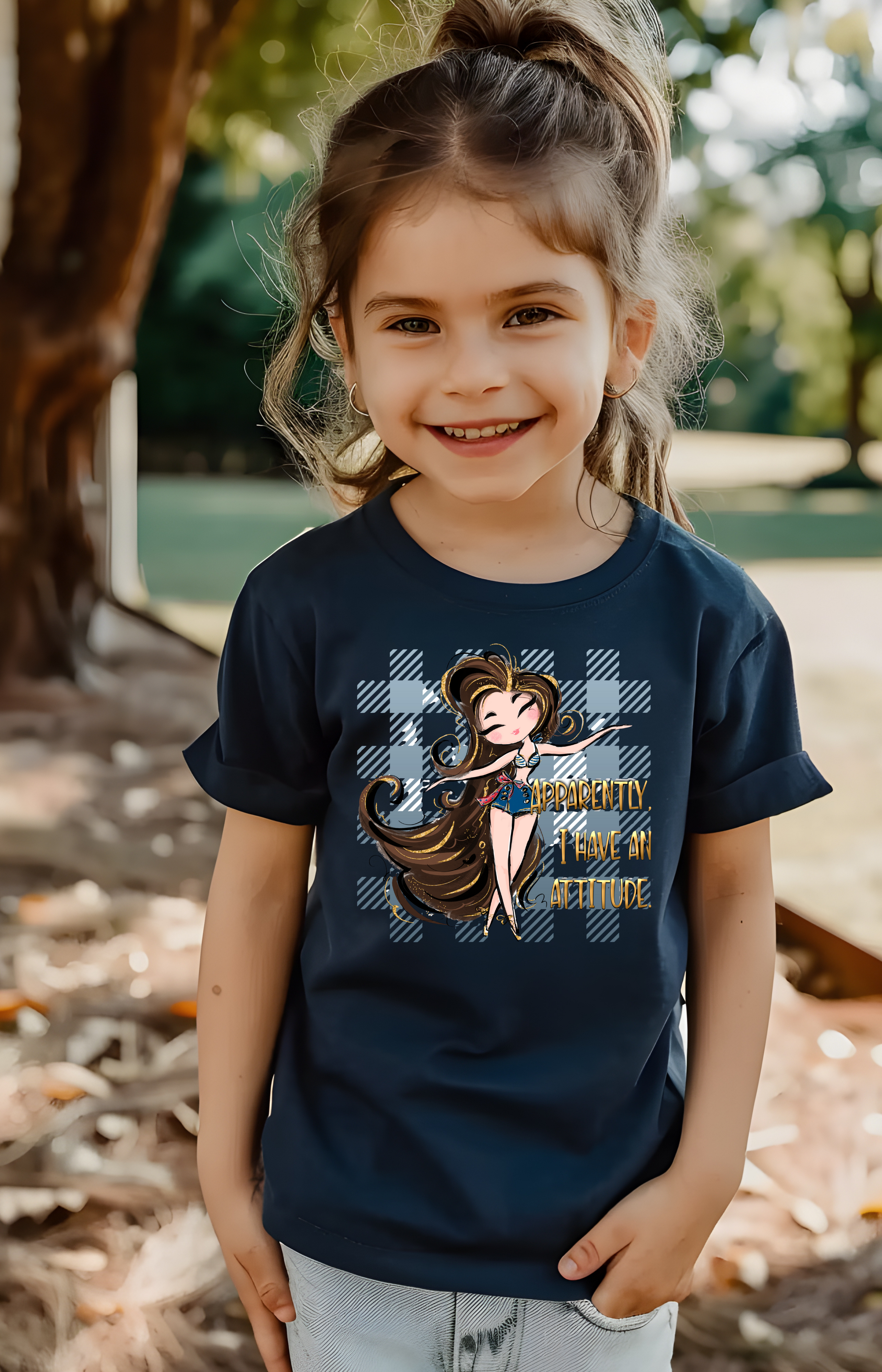 Apparently, I Have an Attitude Girls’ Tee