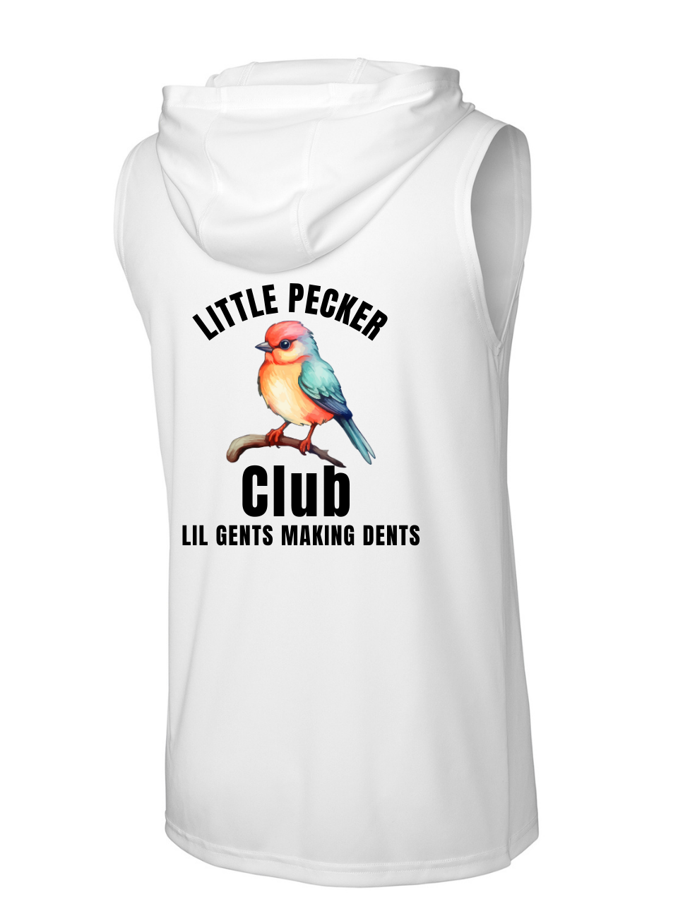 Little Pecker Club Sleeveless Hoodie – Lil Gents Making Dents!