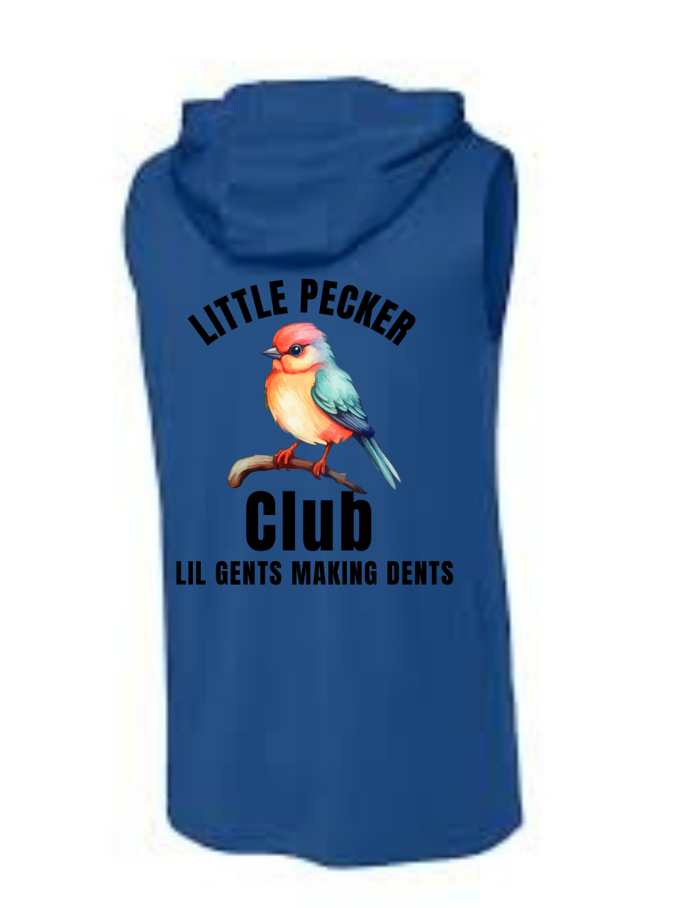 Little Pecker Club Sleeveless Hoodie – Lil Gents Making Dents!