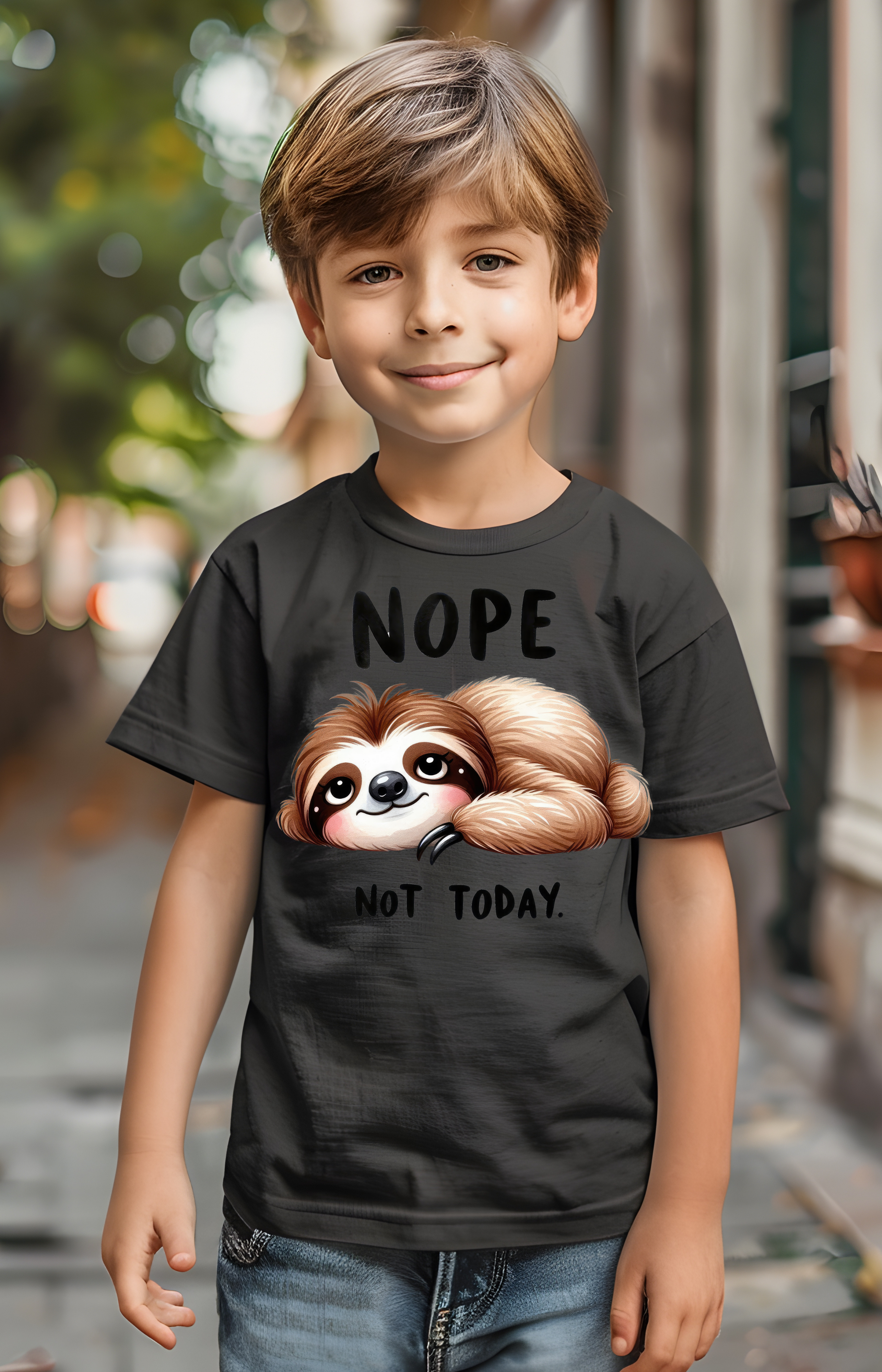 Nope. Not Today. Sloth Kids’ Tee