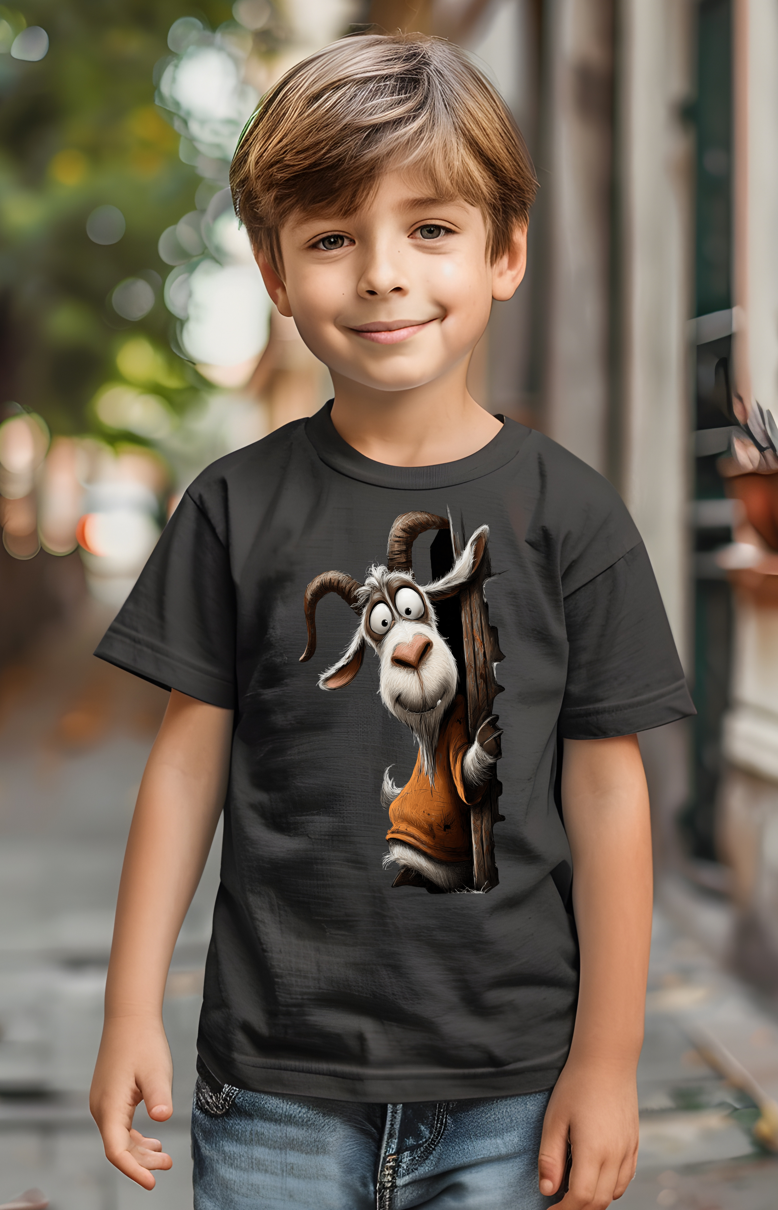 Stay Curious Goat Kids’ Tee