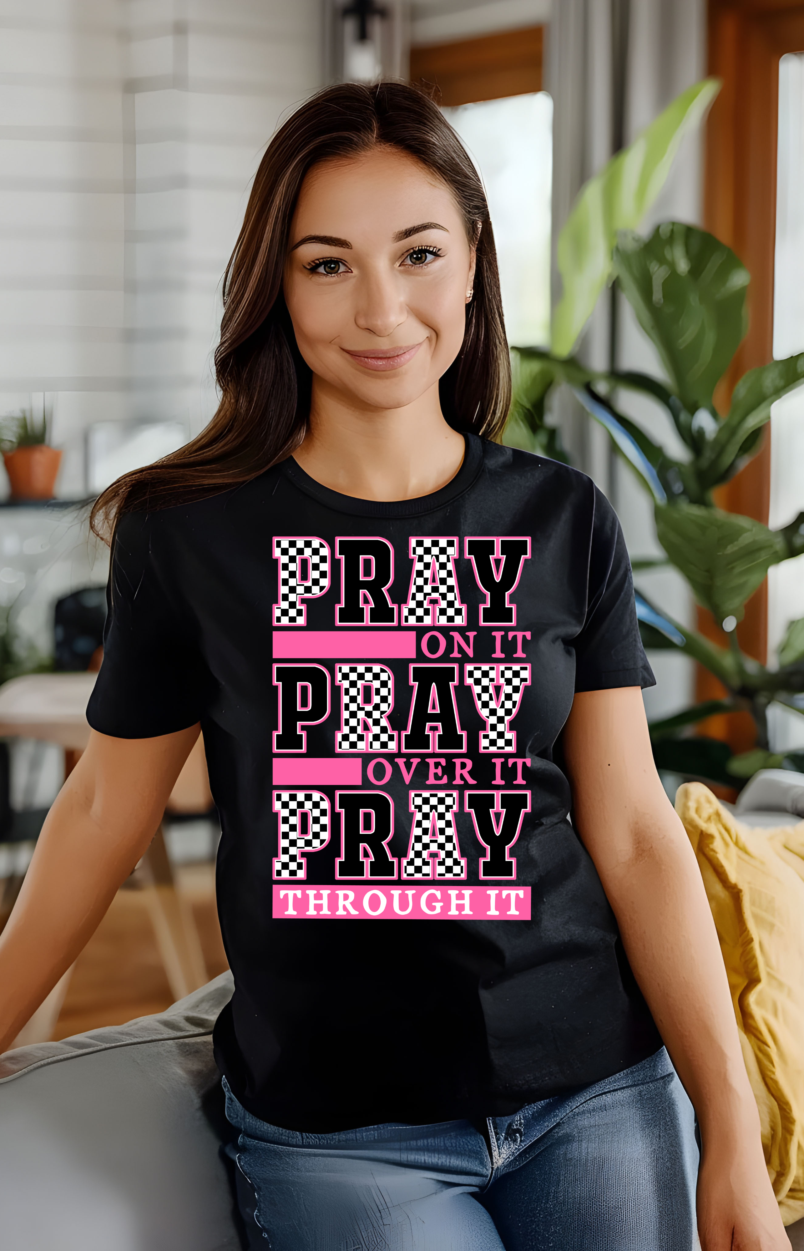 Pray On It, Over It, Through It – Bold Faith Tee
