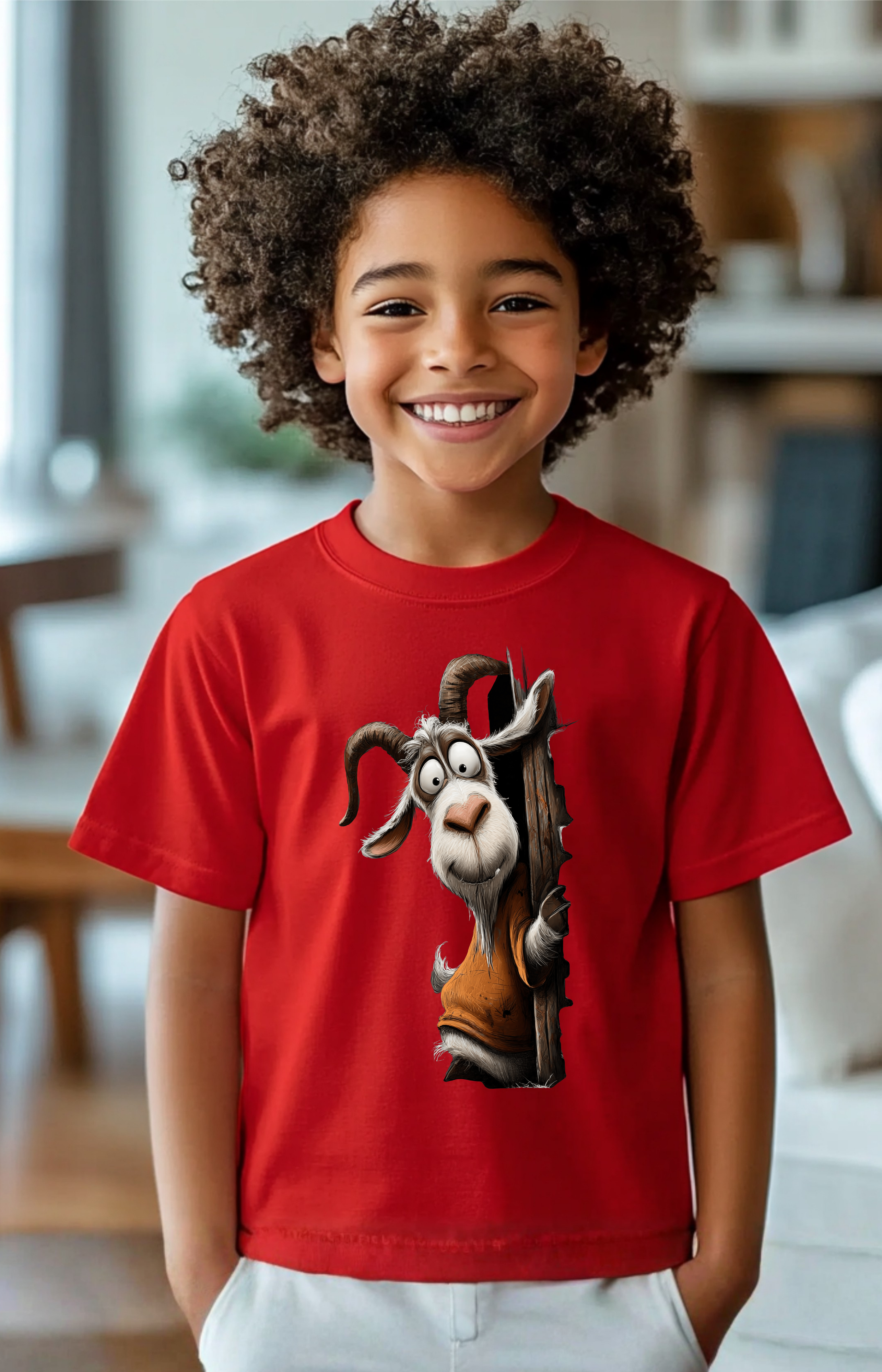 Stay Curious Goat Kids’ Tee