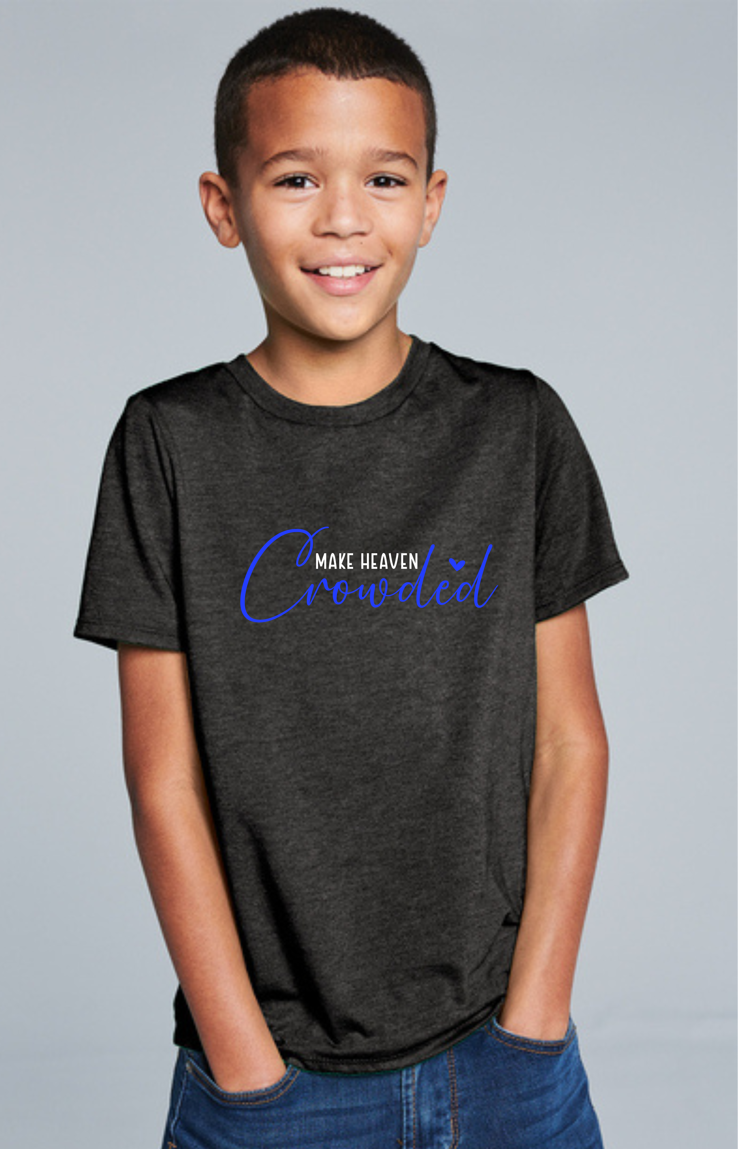 Make Heaven Crowded Kids’ Tee – Faith in Action