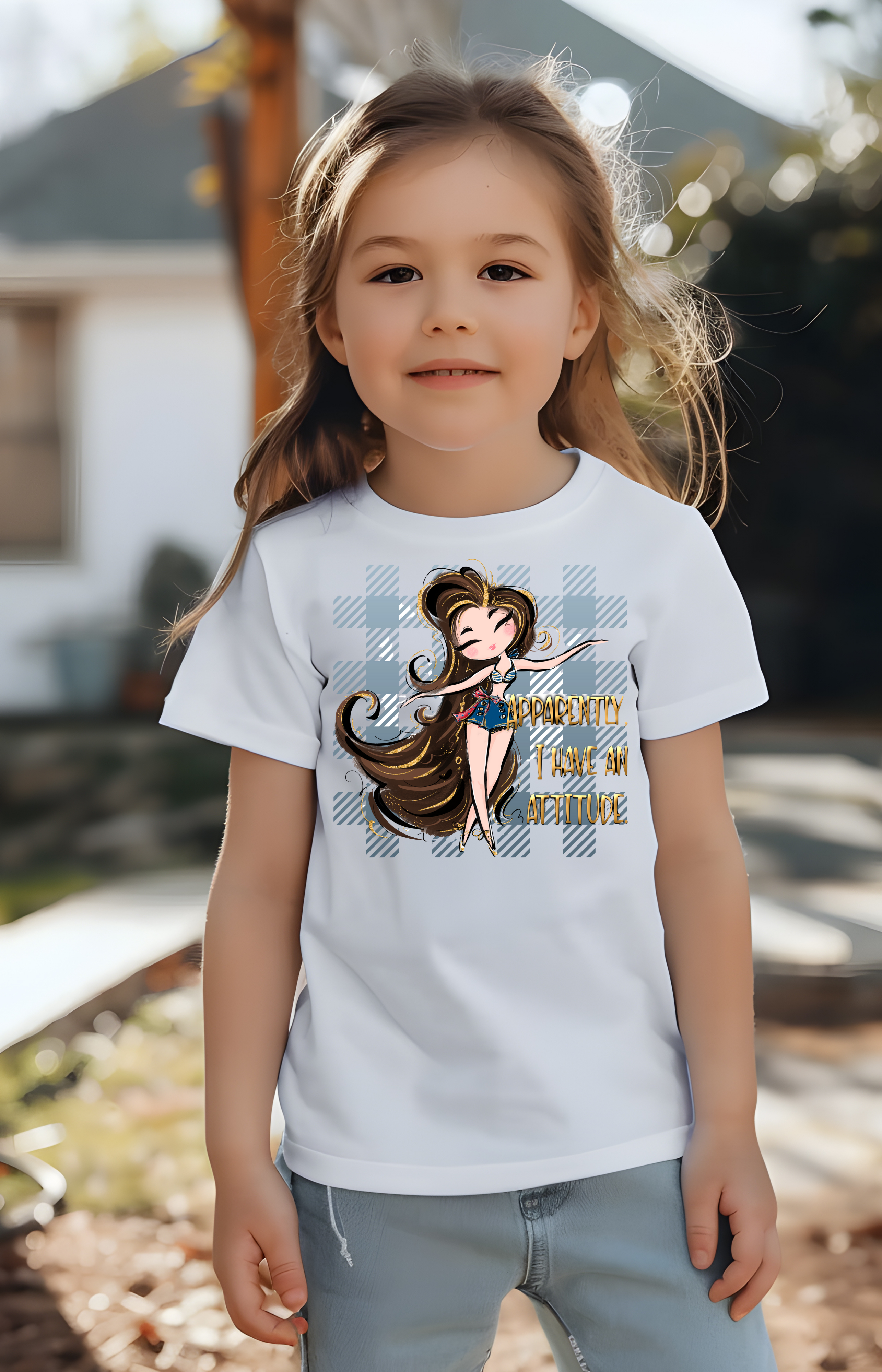 Apparently, I Have an Attitude Girls’ Tee