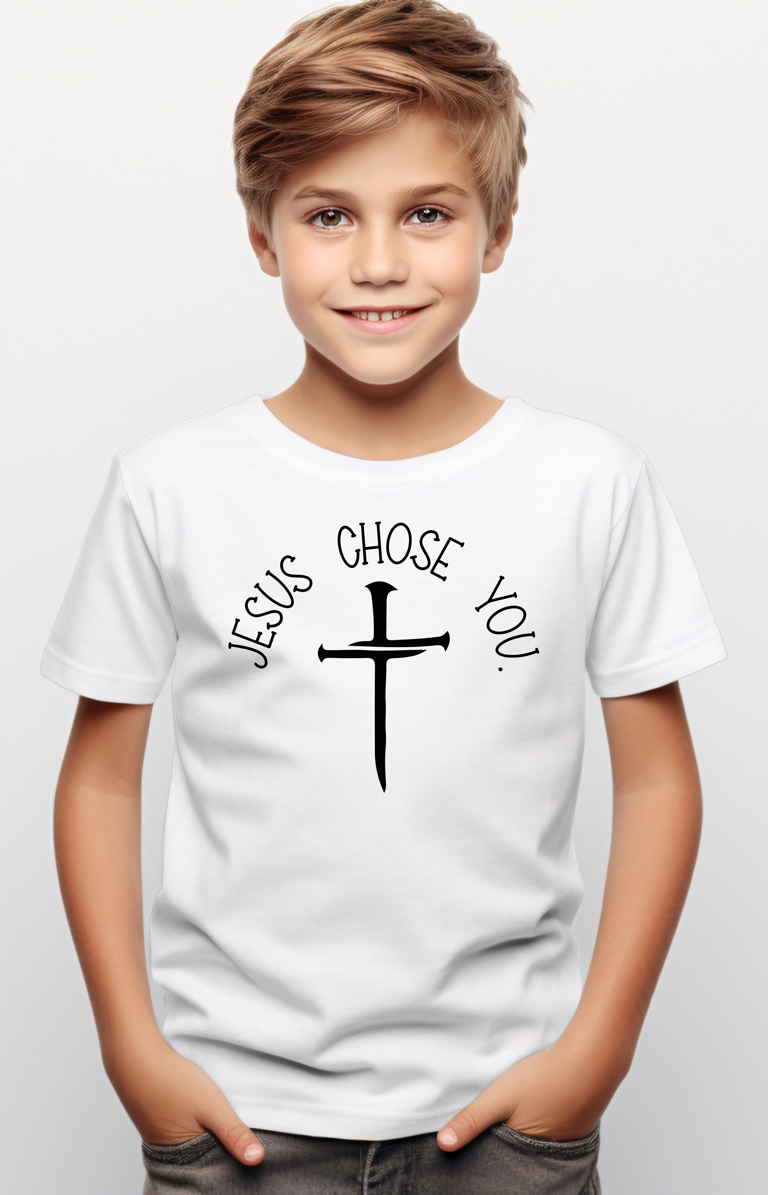 Jesus Chose You Kids’ Tee – Faith Over Fear