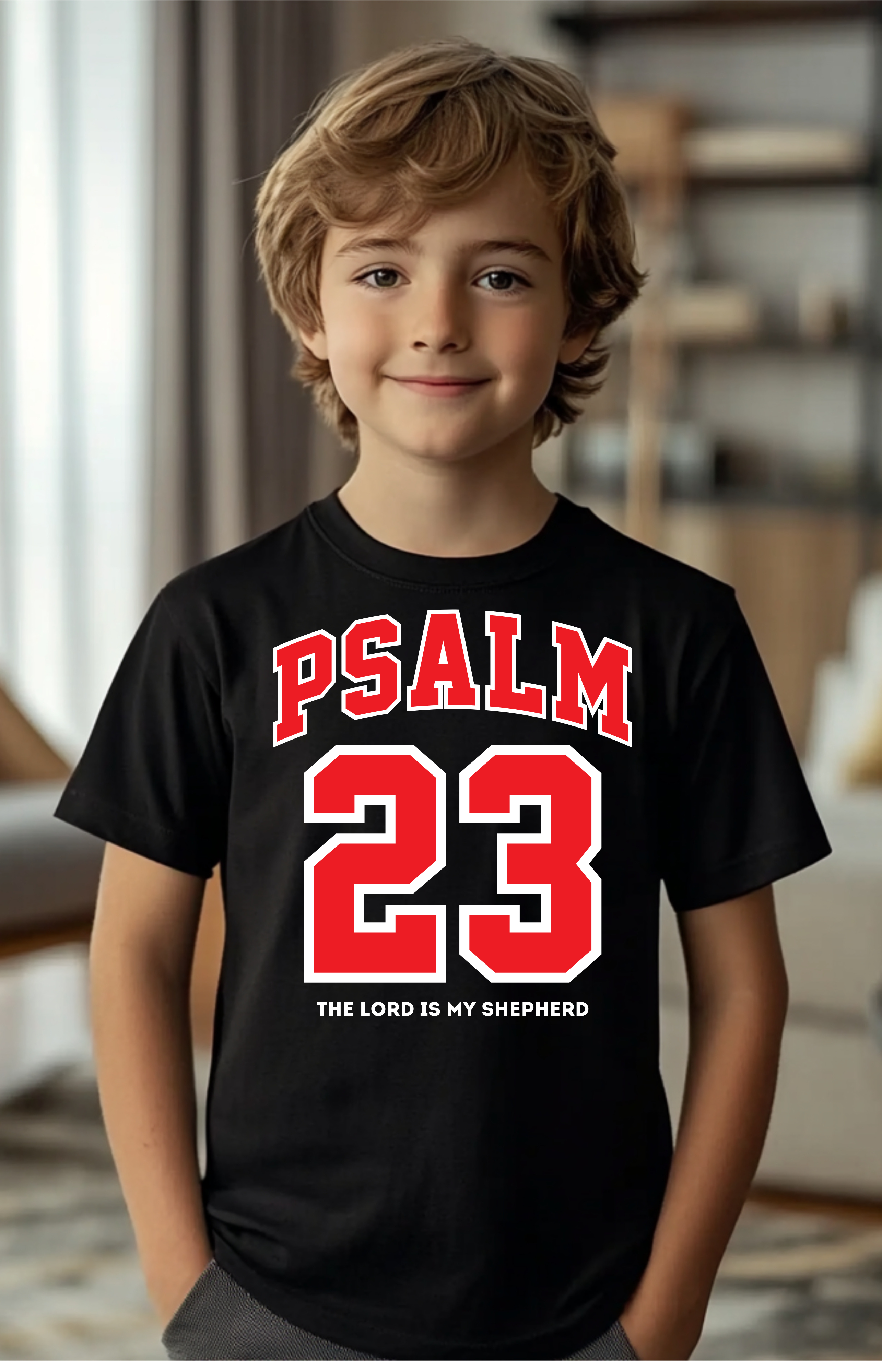 Psalm 23 – The Lord Is My Shepherd Kids’ Tee