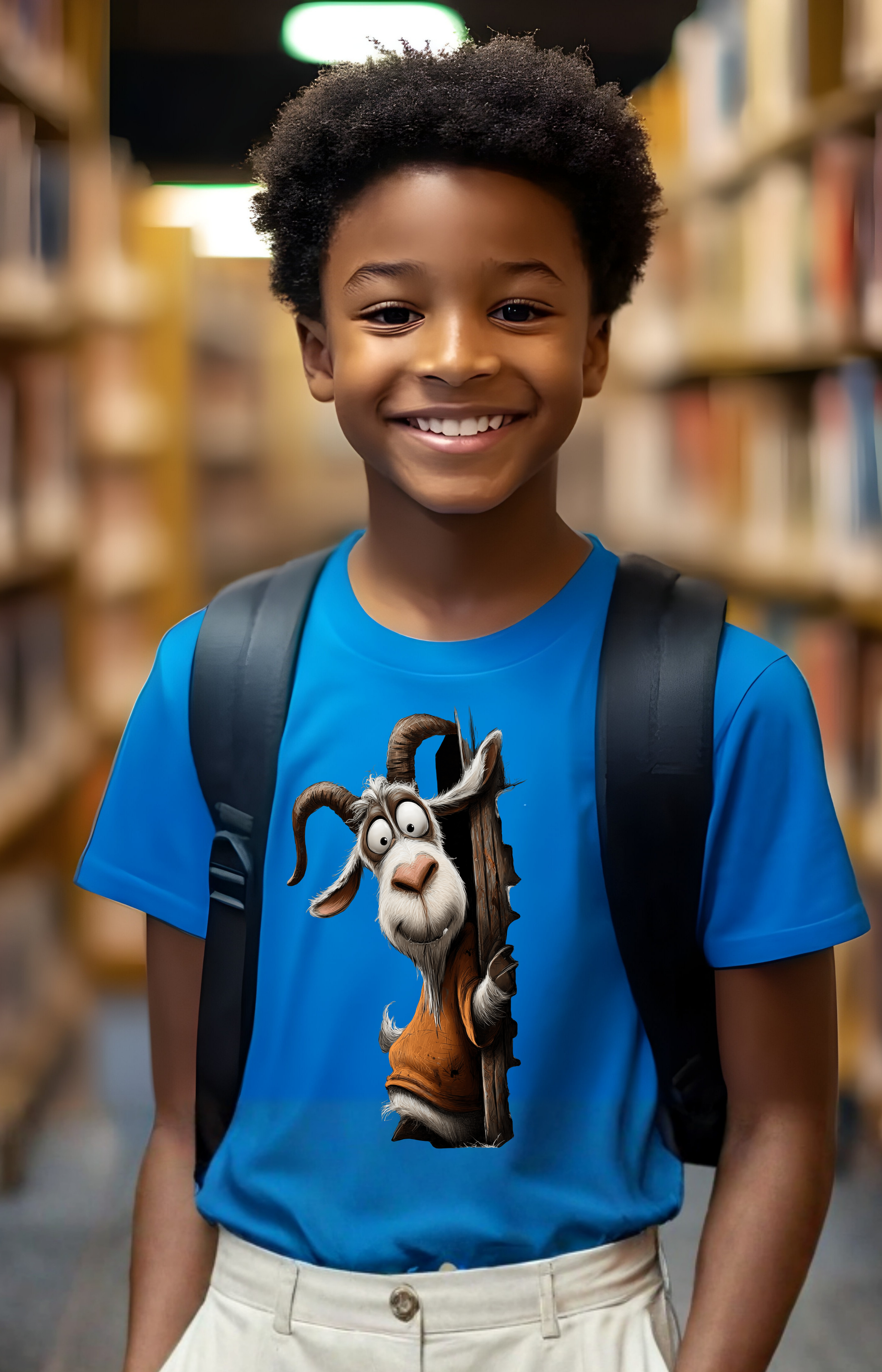 Stay Curious Goat Kids’ Tee