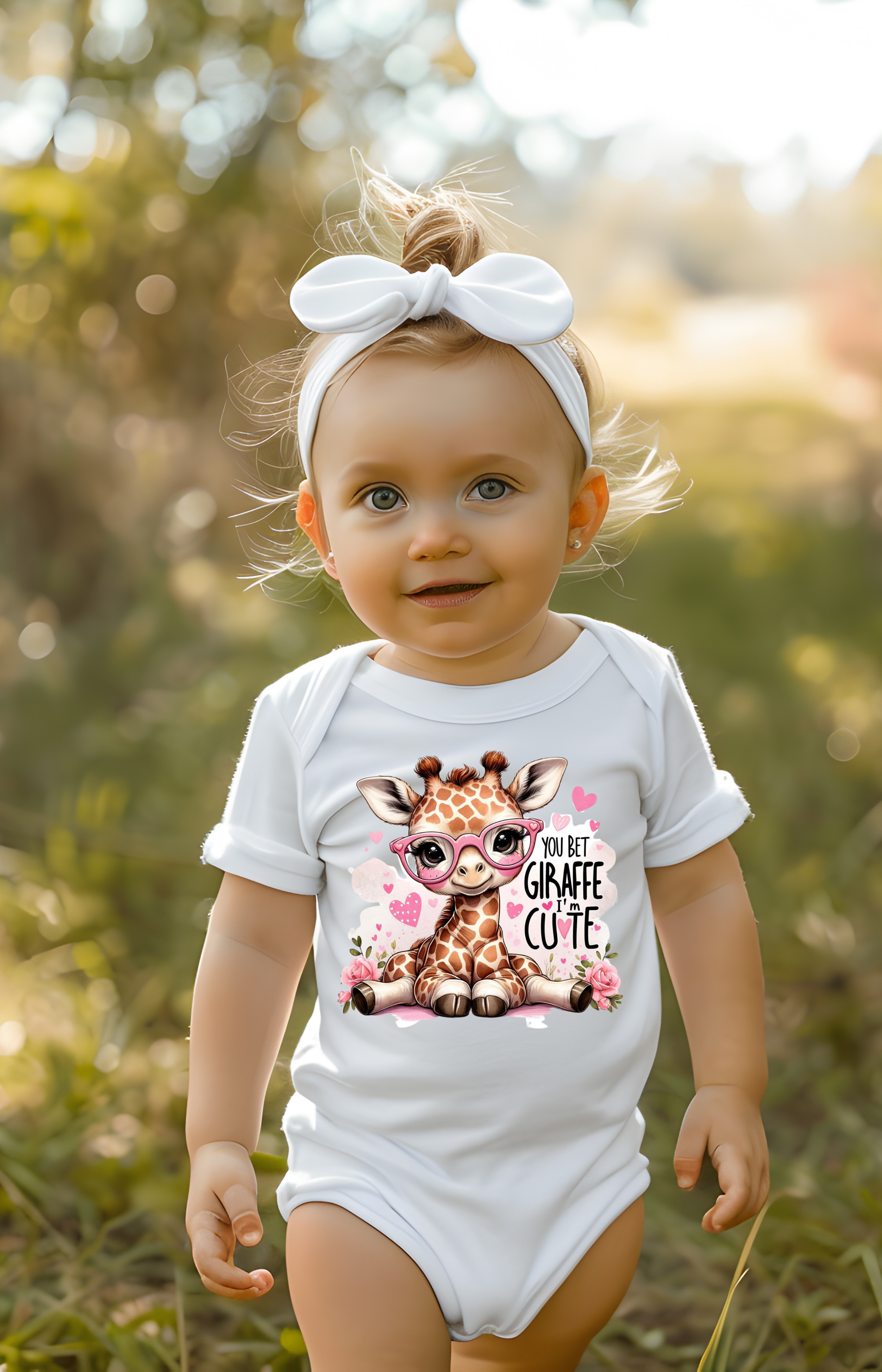 You Bet Giraffe I’m Cute Baby Onesie