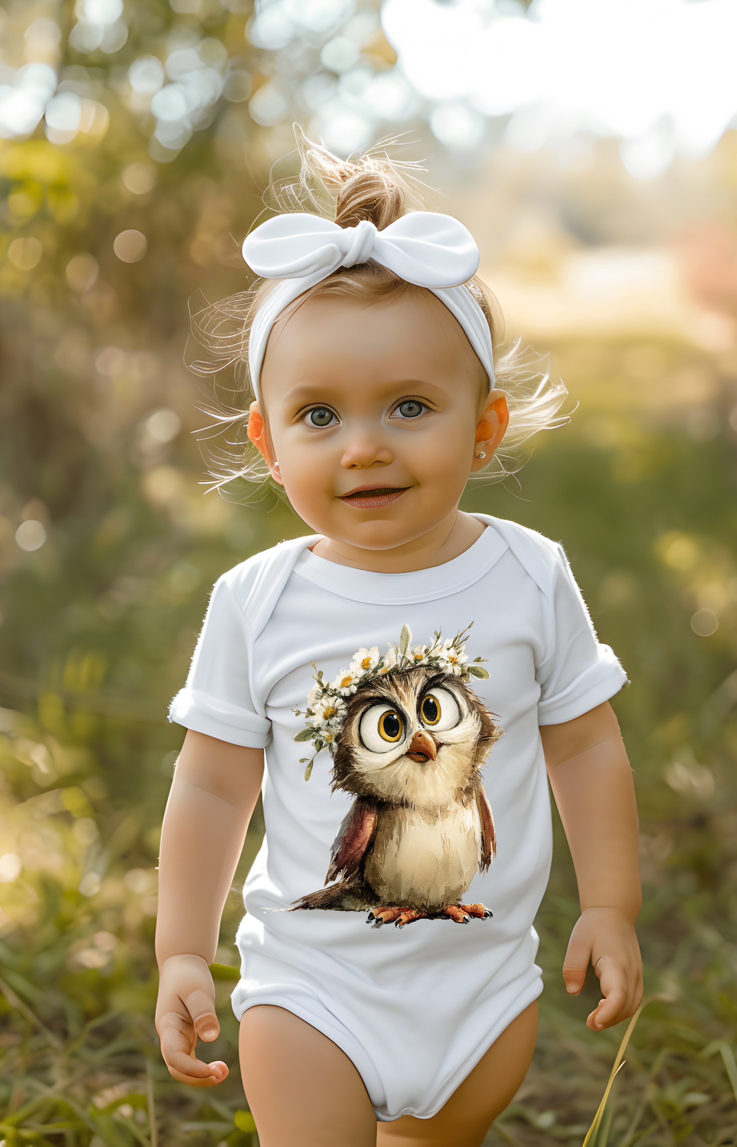 Wise & Wonderful Baby Owl Onesie