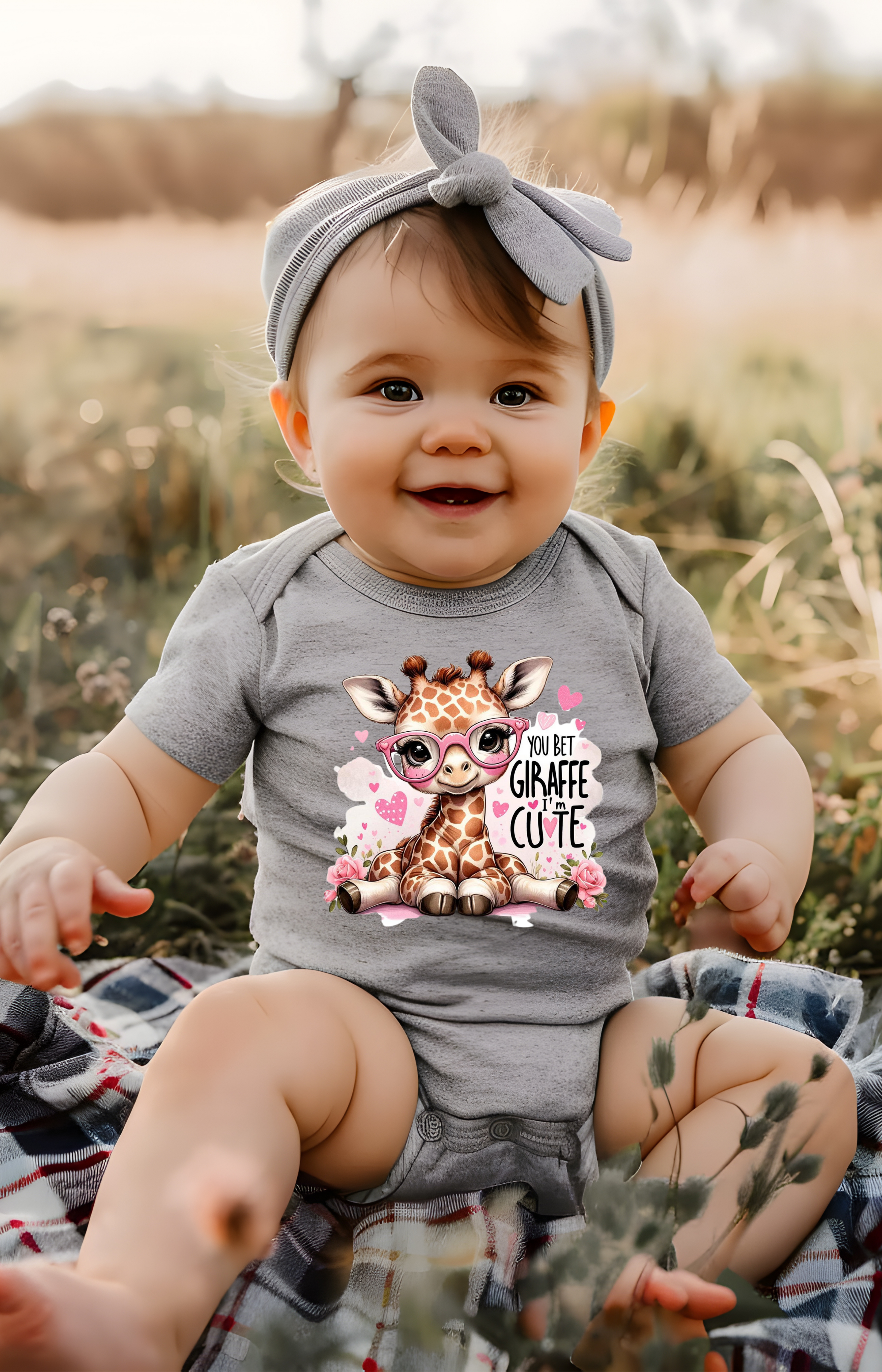 You Bet Giraffe I’m Cute Baby Onesie