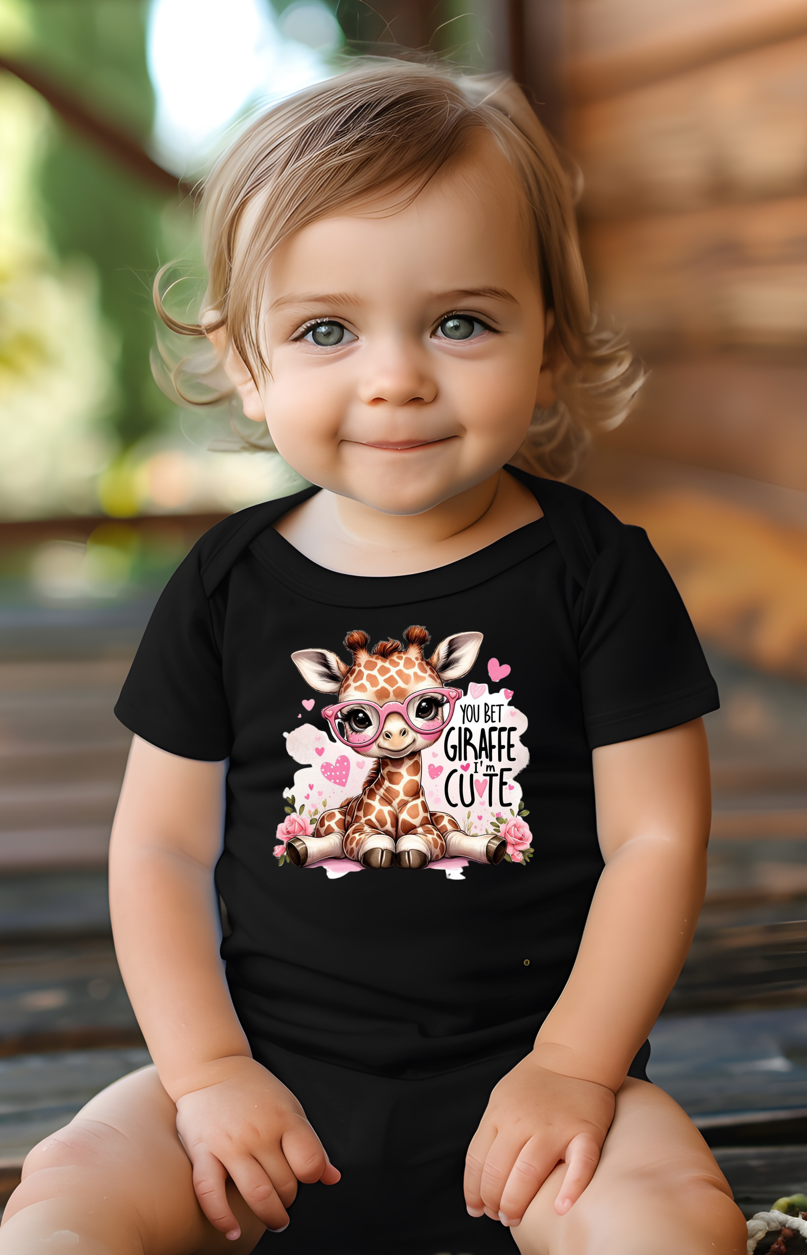 You Bet Giraffe I’m Cute Baby Onesie