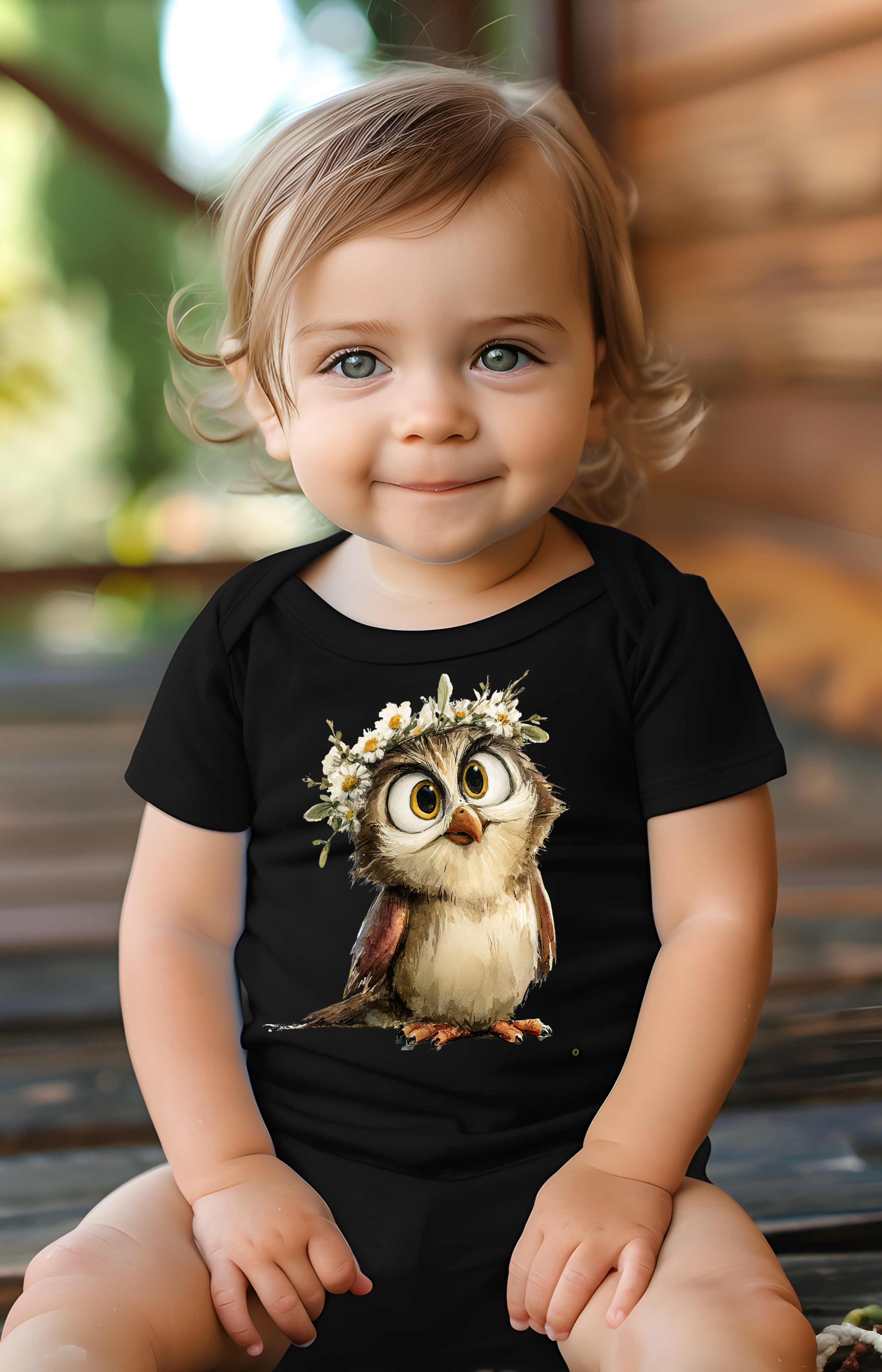 Wise & Wonderful Baby Owl Onesie