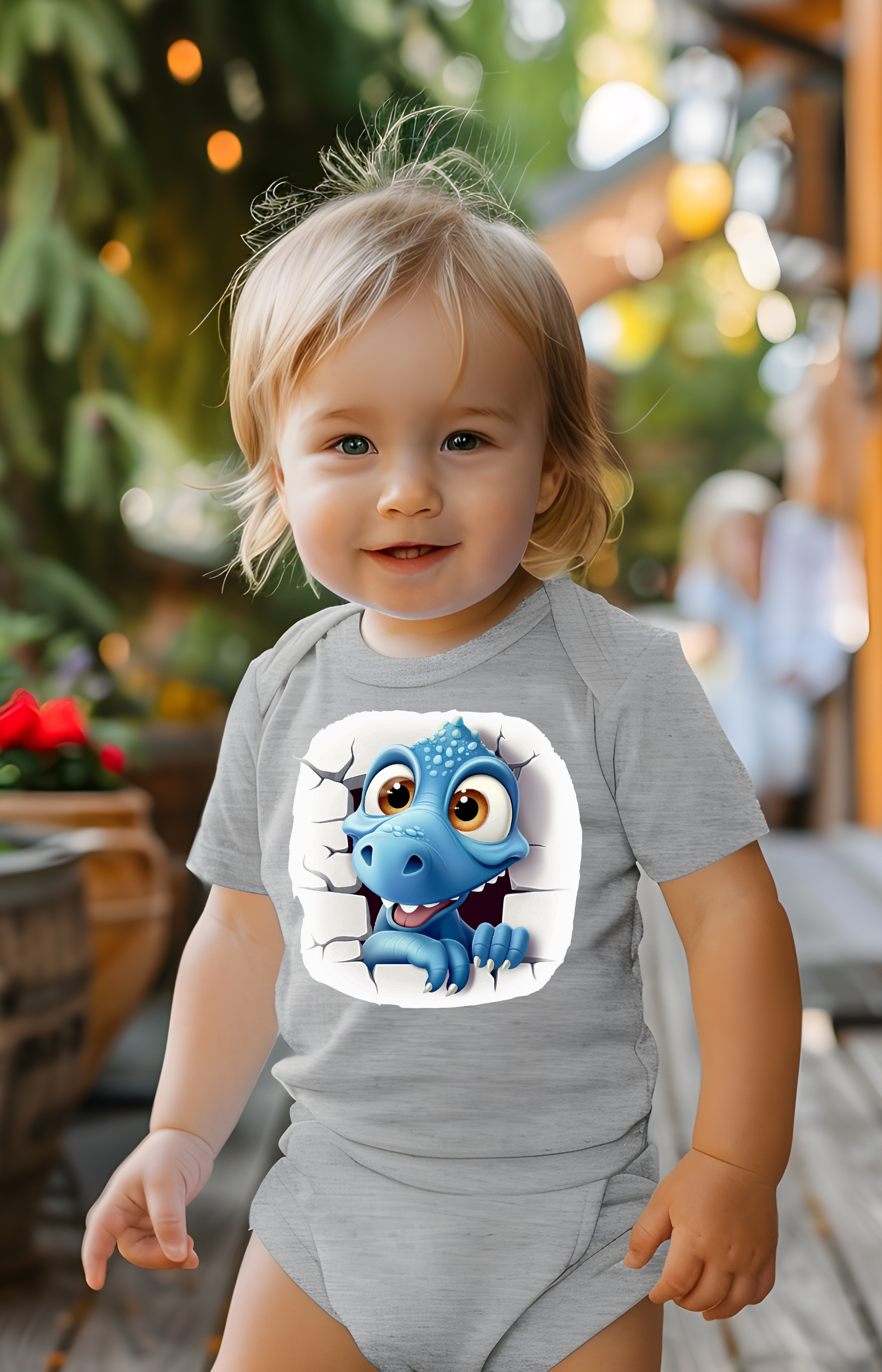 Little Dino Breakthrough Baby Onesie
