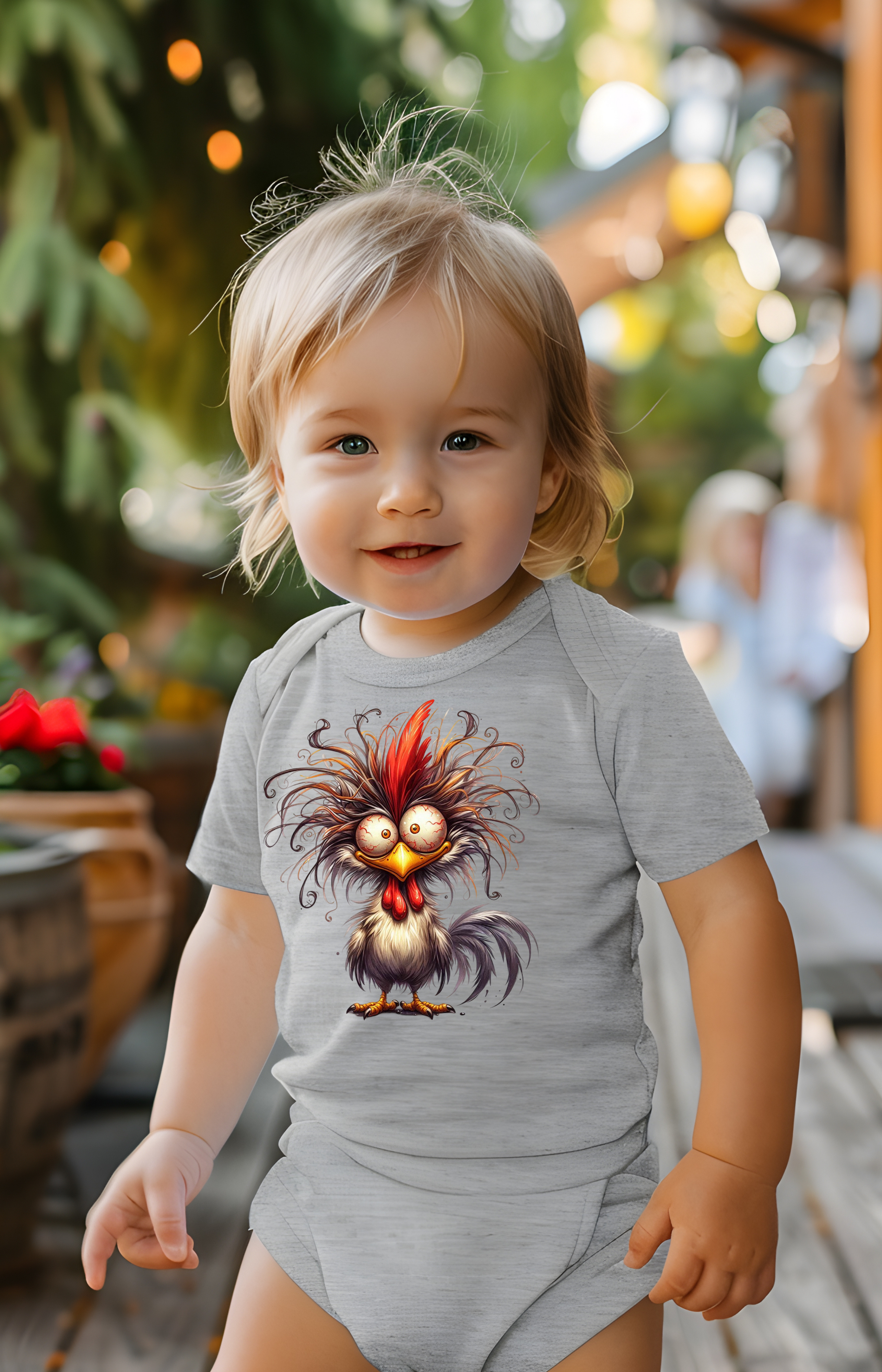 Rise & Shine Little Rooster Baby Onesie