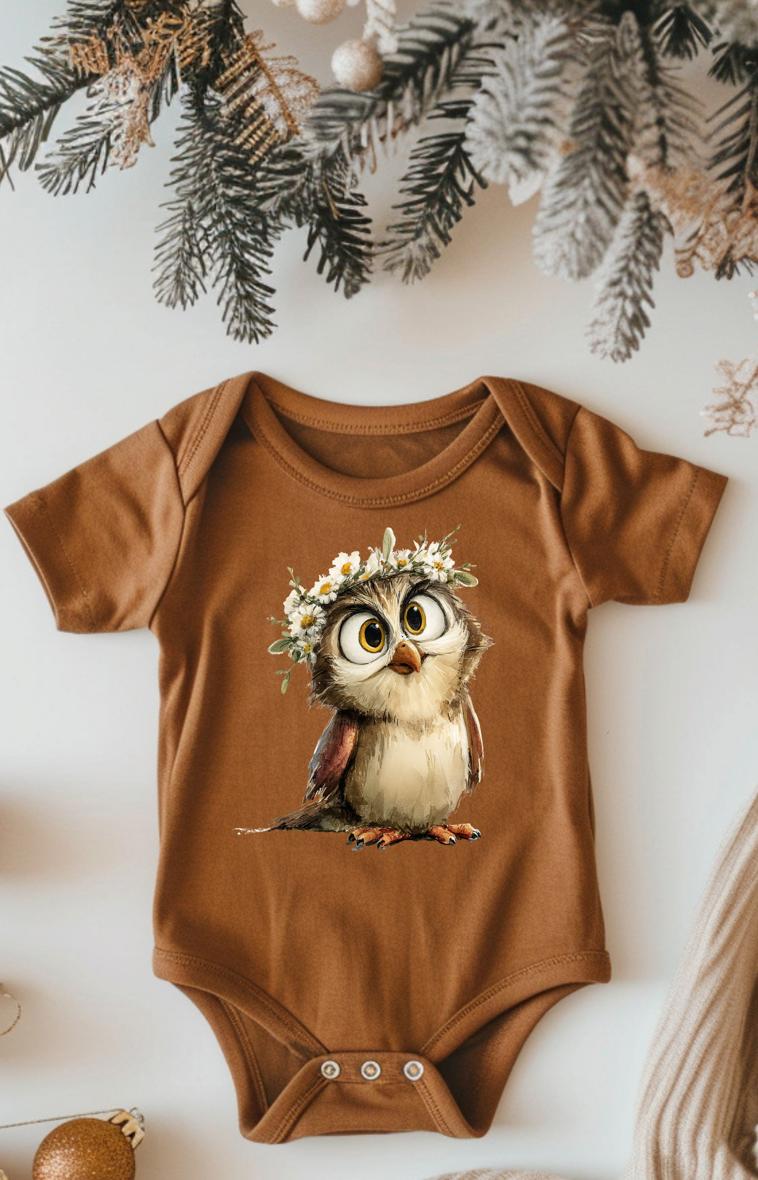 Wise & Wonderful Baby Owl Onesie
