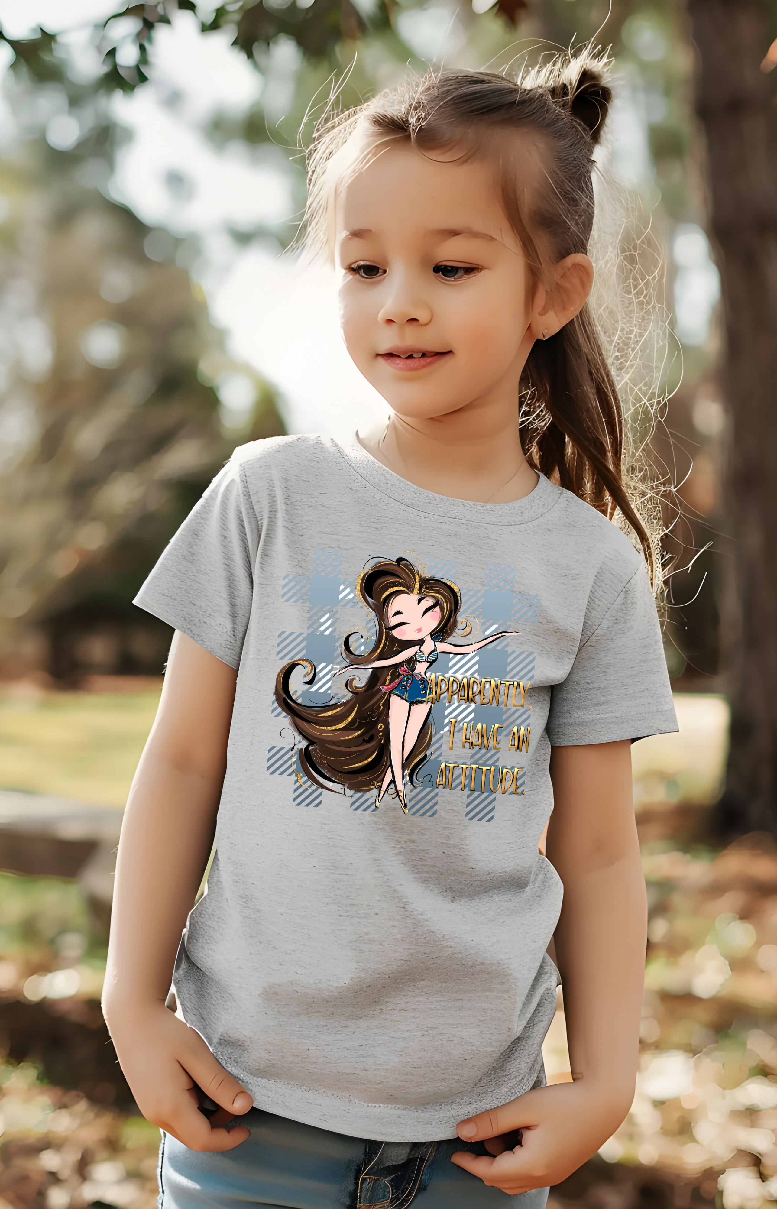 Apparently, I Have an Attitude Girls’ Tee