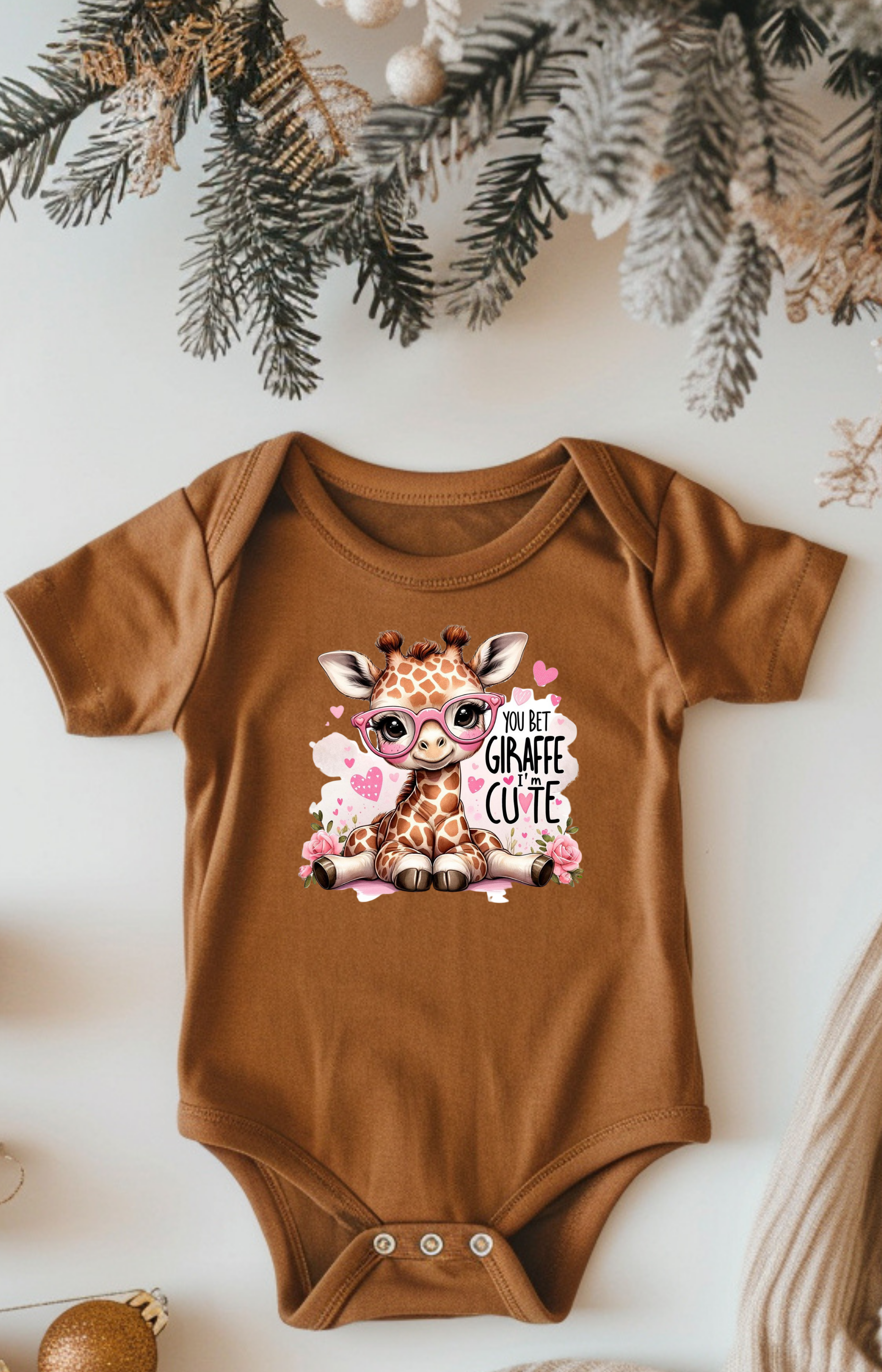 You Bet Giraffe I’m Cute Baby Onesie
