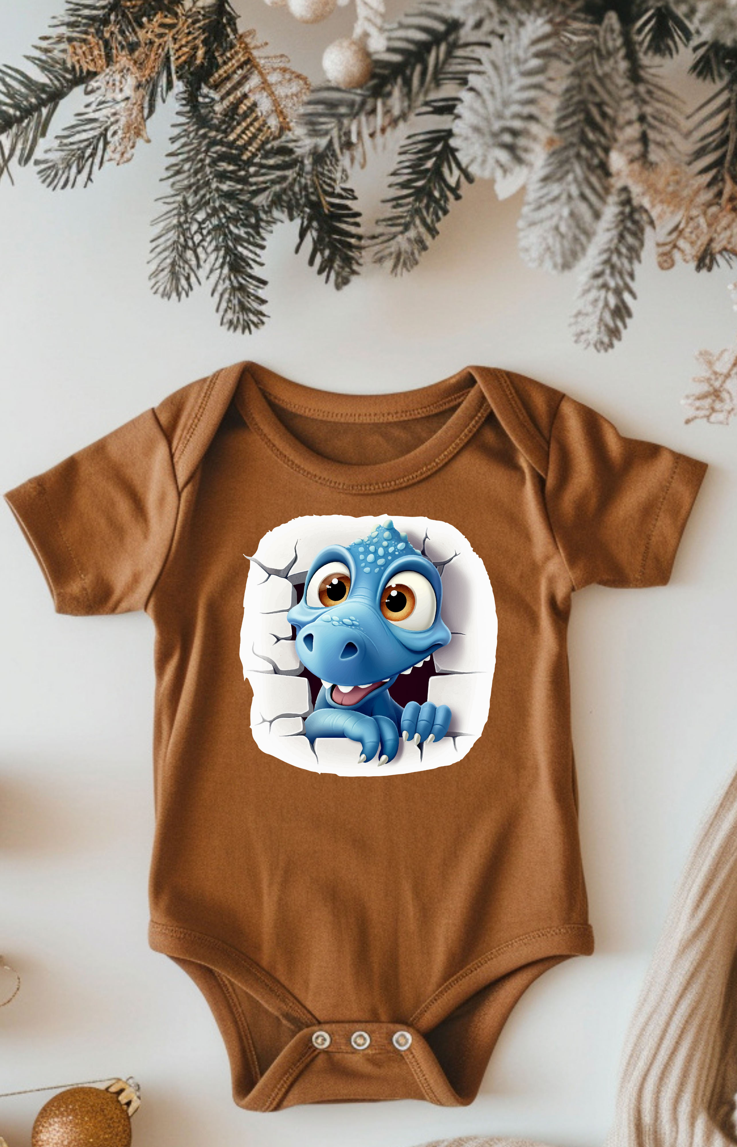 Little Dino Breakthrough Baby Onesie