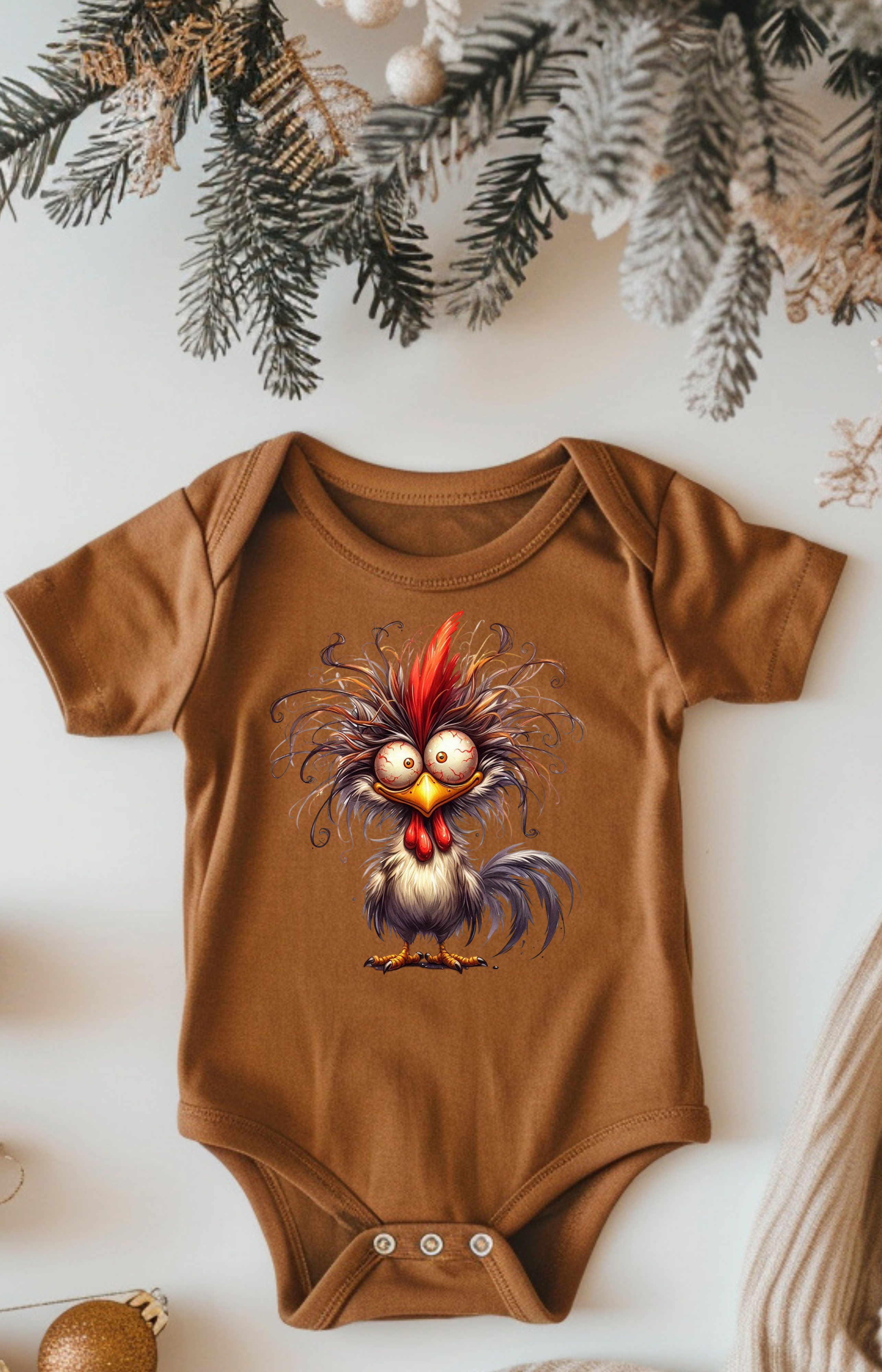 Rise & Shine Little Rooster Baby Onesie