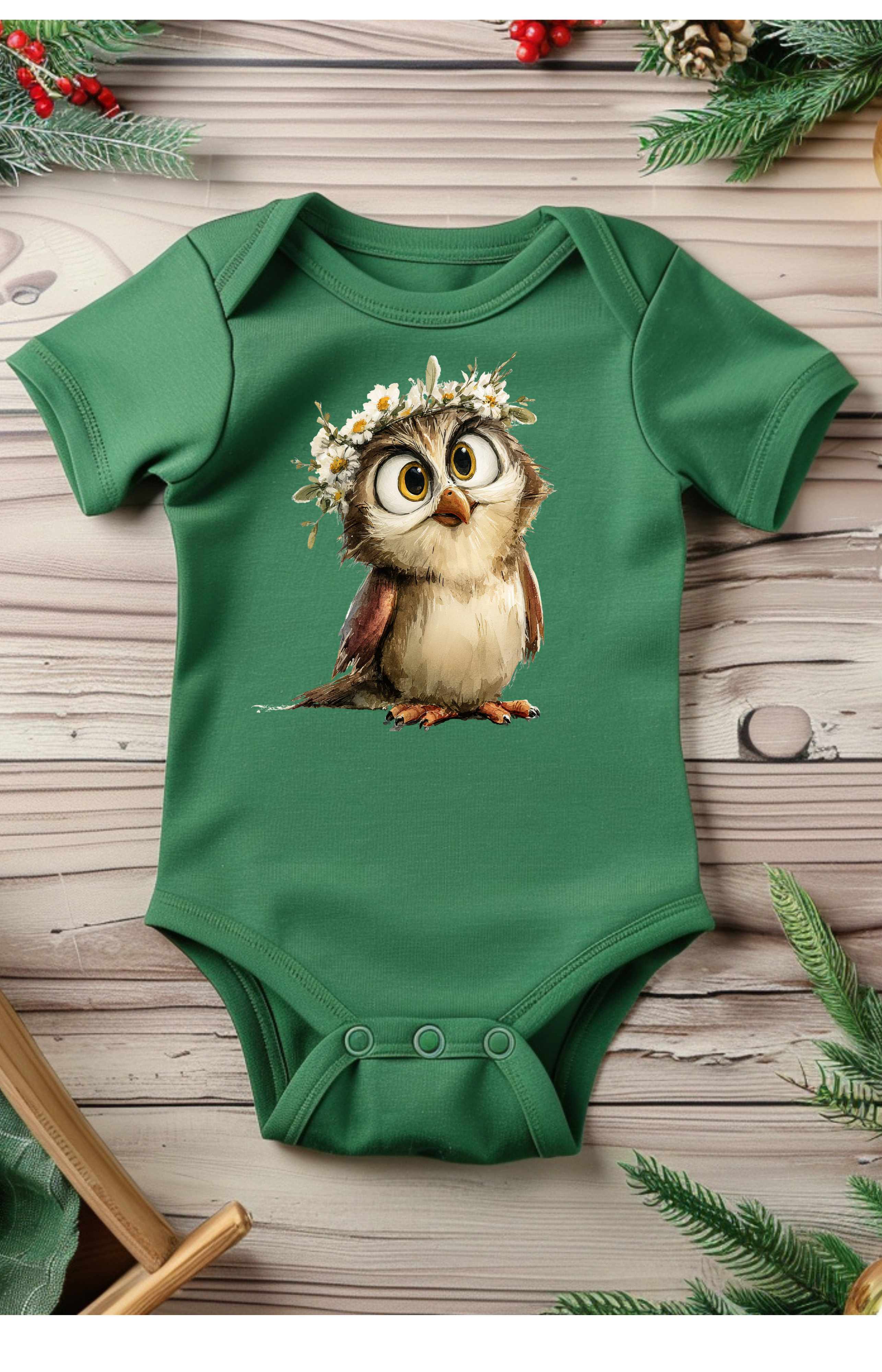 Wise & Wonderful Baby Owl Onesie