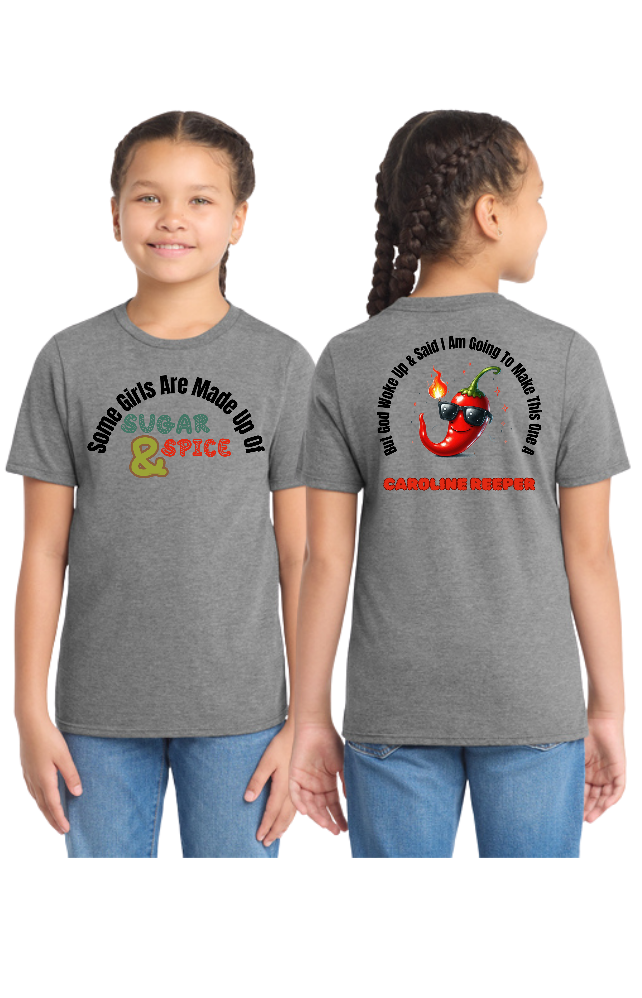Sugar, Spice & Carolina Reaper Girls’ Tee