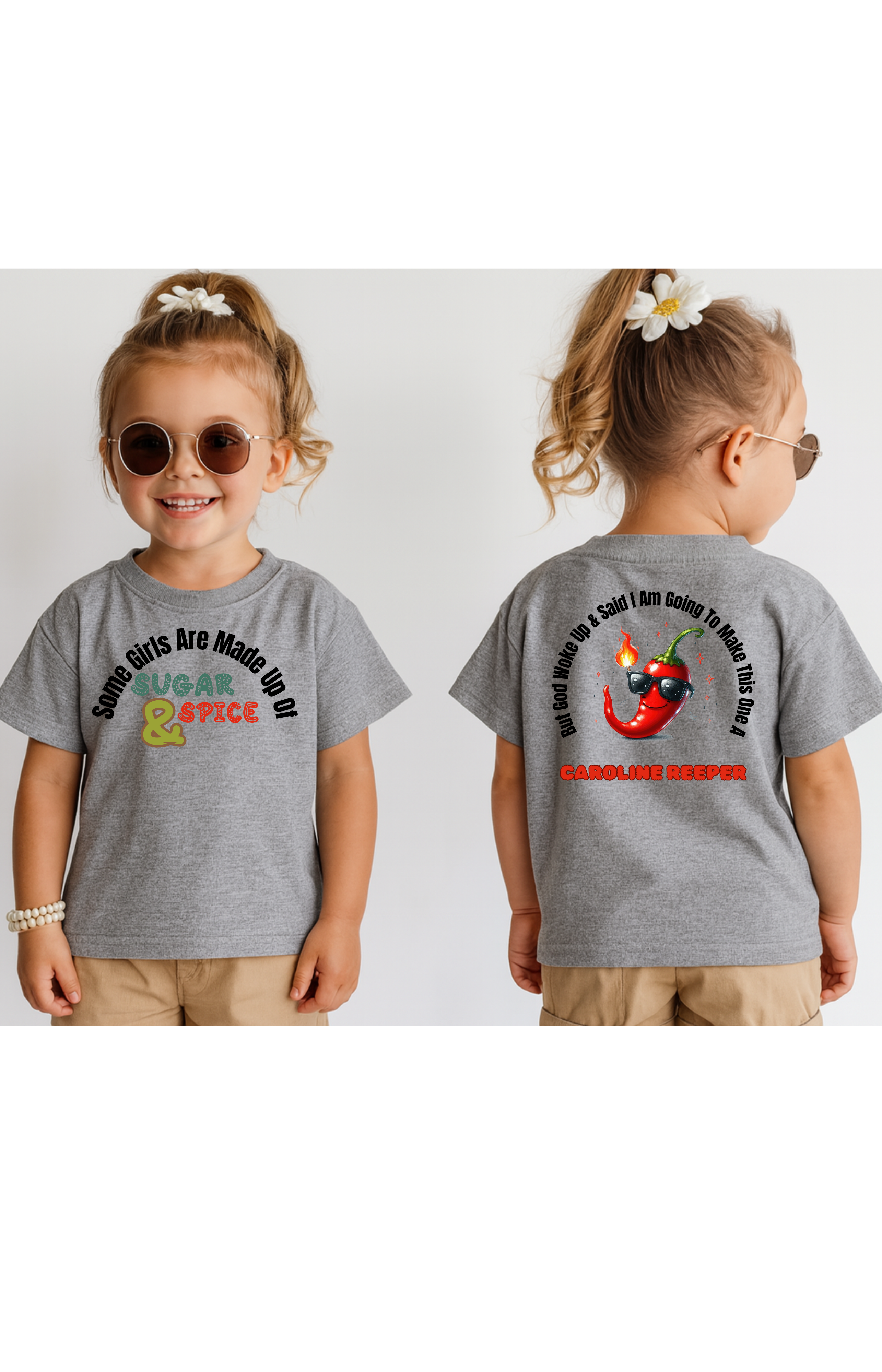 Sugar, Spice & Carolina Reaper Girls’ Tee