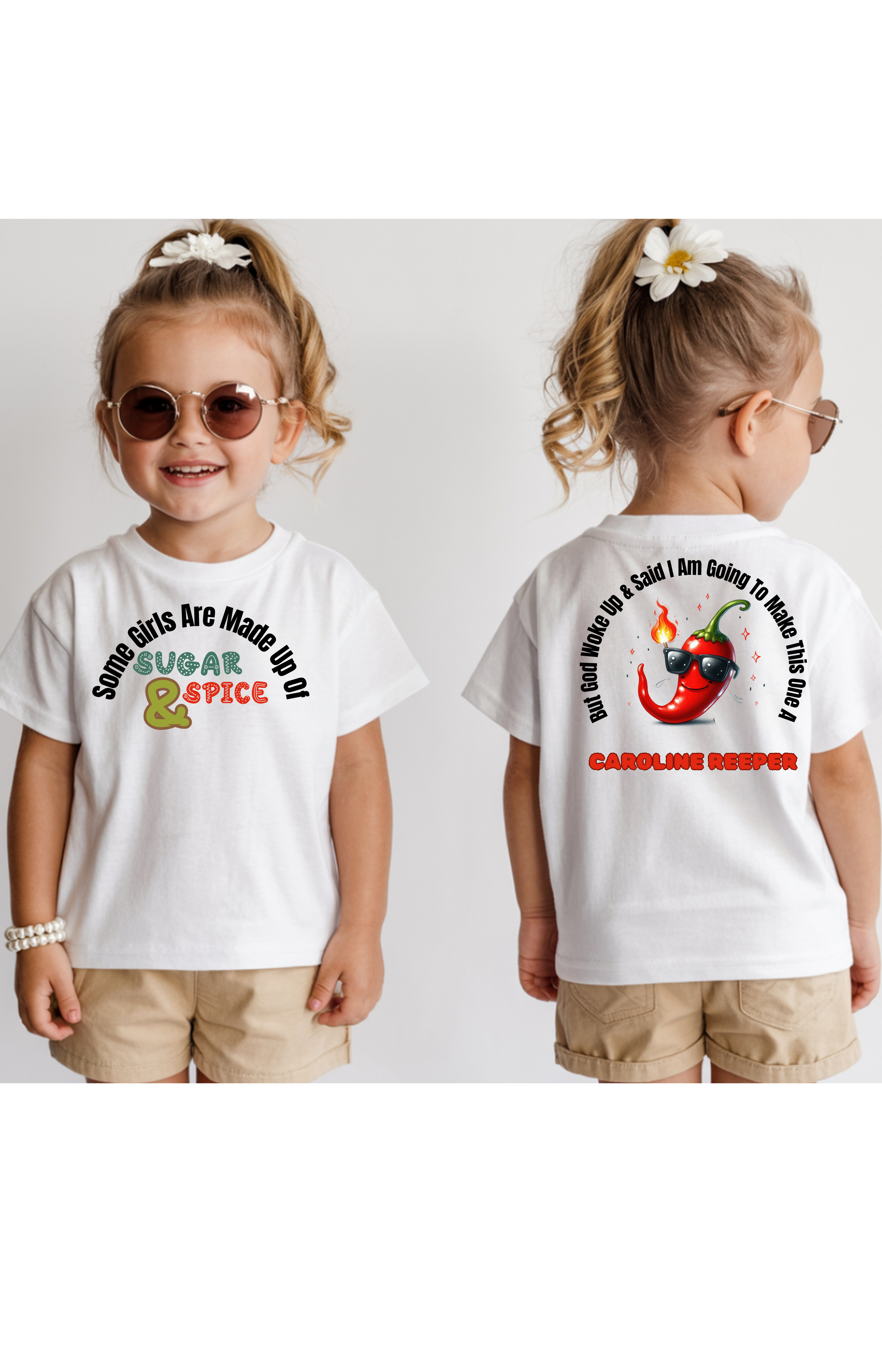 Sugar, Spice & Carolina Reaper Girls’ Tee