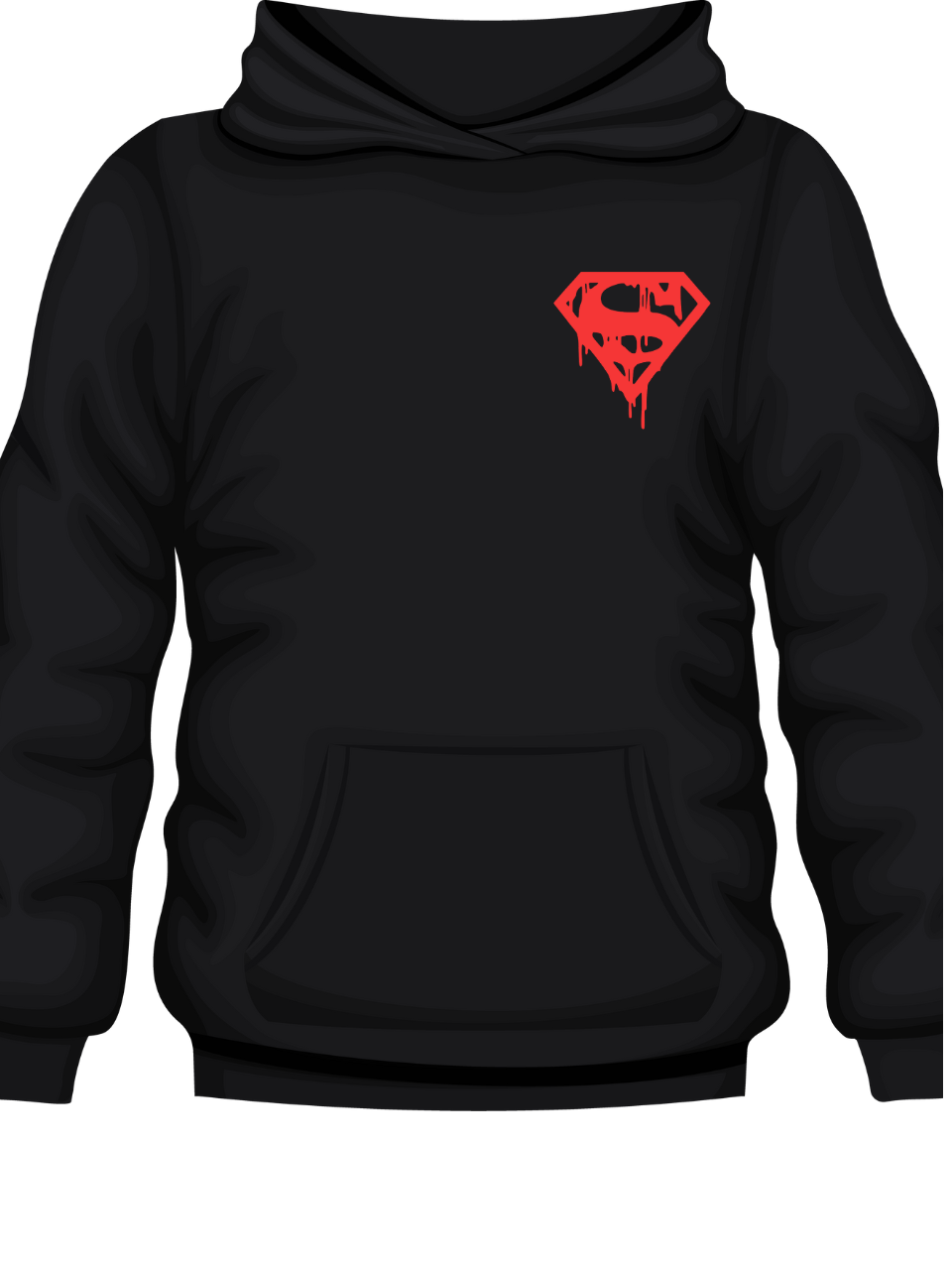 Drip Superman-Inspired Hoodie