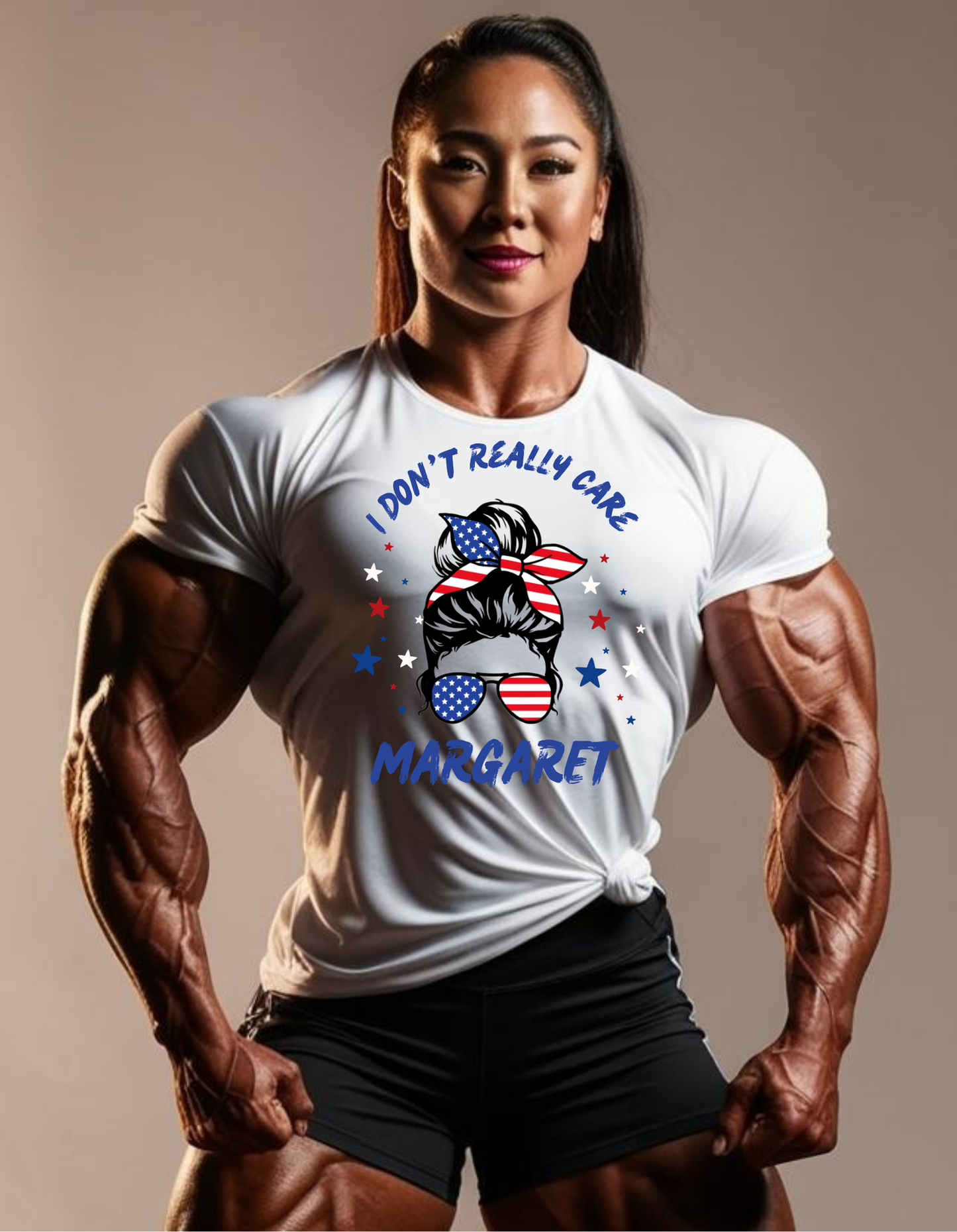 I Don't Really Care Margaret - Patriotic Women's Gym T-Shirt