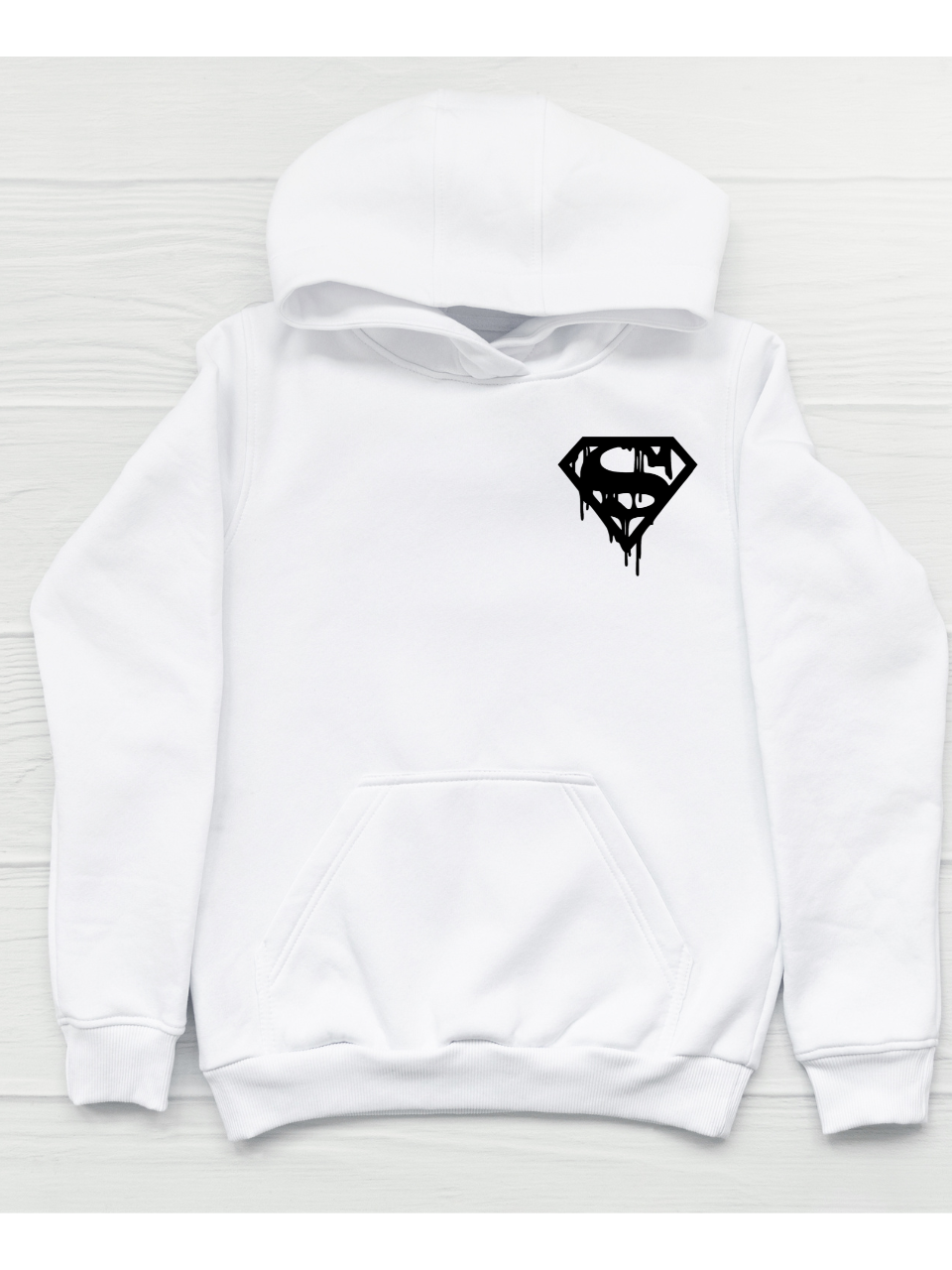Drip Superman-Inspired Hoodie