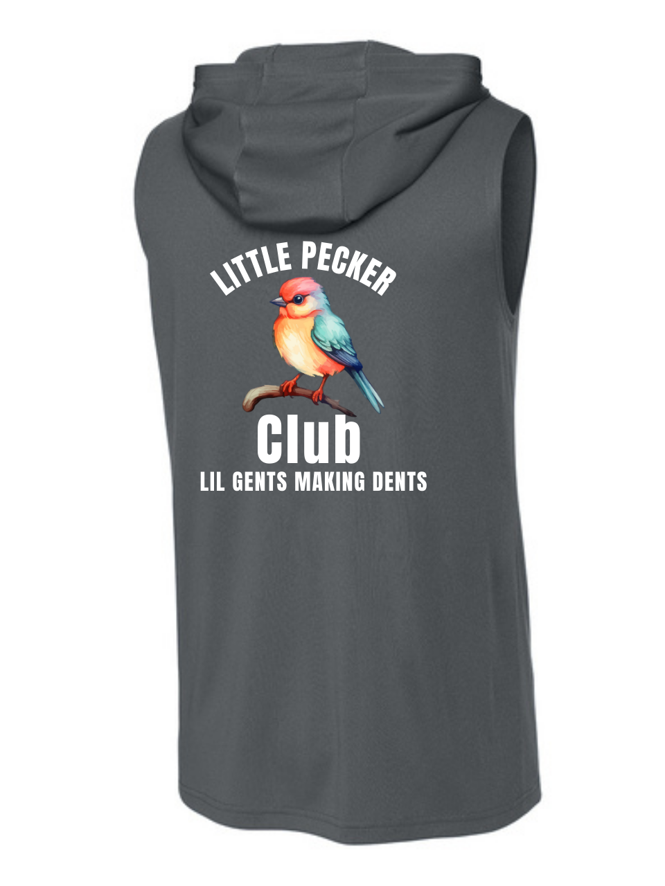 Little Pecker Club Sleeveless Hoodie – Lil Gents Making Dents!