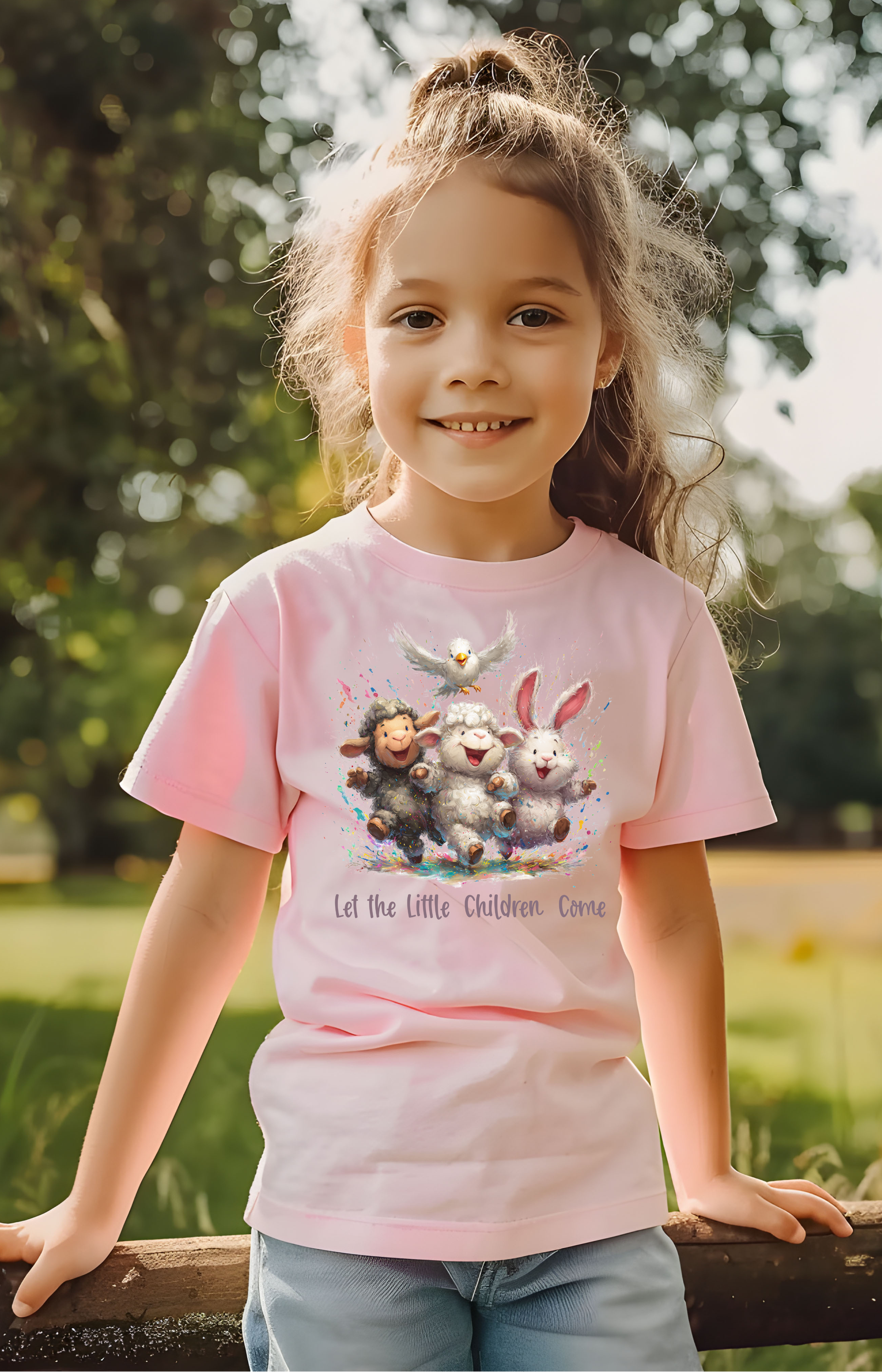 Let the Little Children Come Kids’ Tee – Faith & Joy Edition
