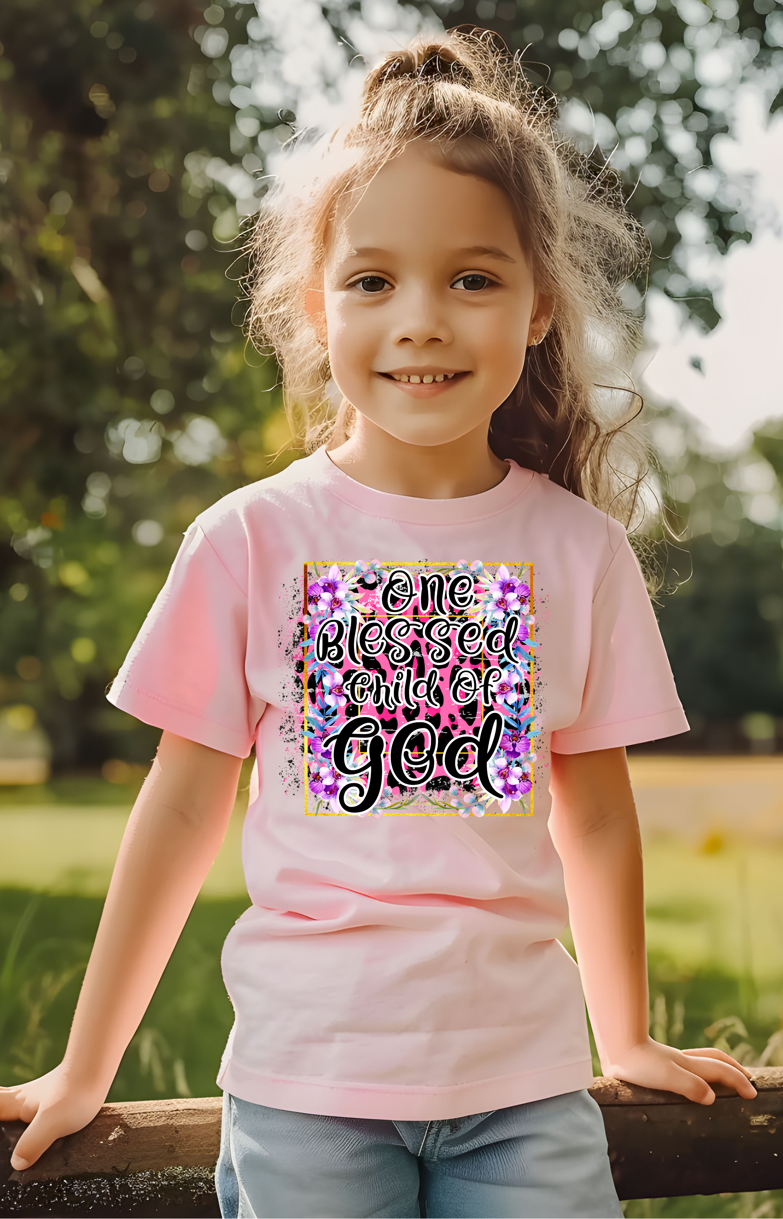 One Blessed Child of God Kids’ Tee – Faith, Joy & Purpose