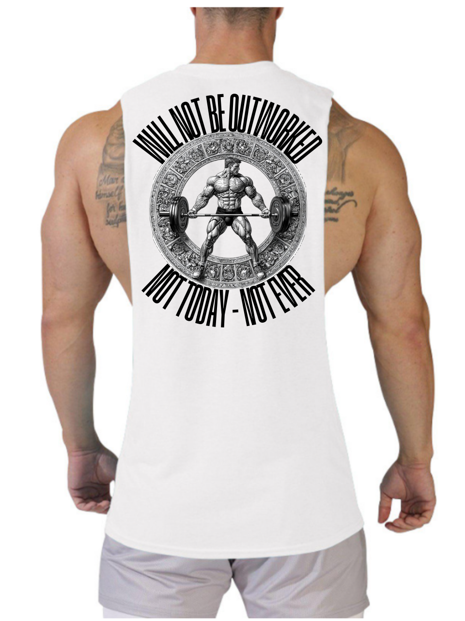 I Will Not Be Outworked Sleeveless Tank