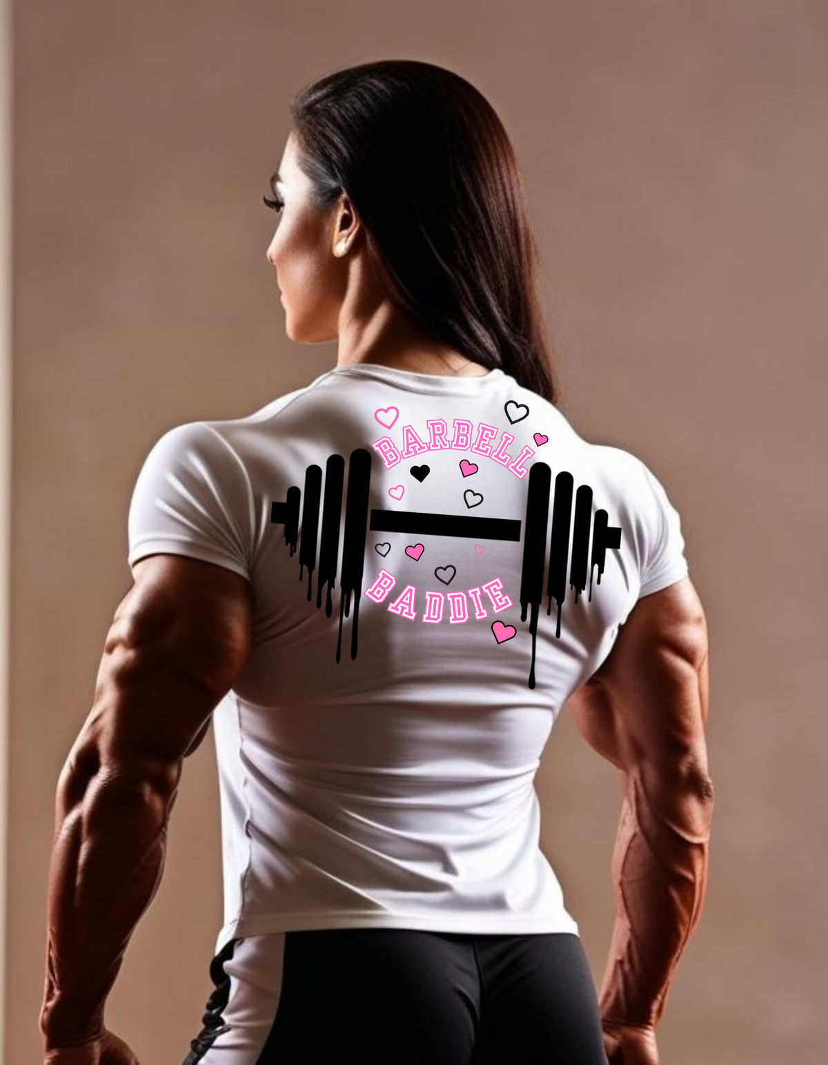 T-shirt de sport Barbell Baddie