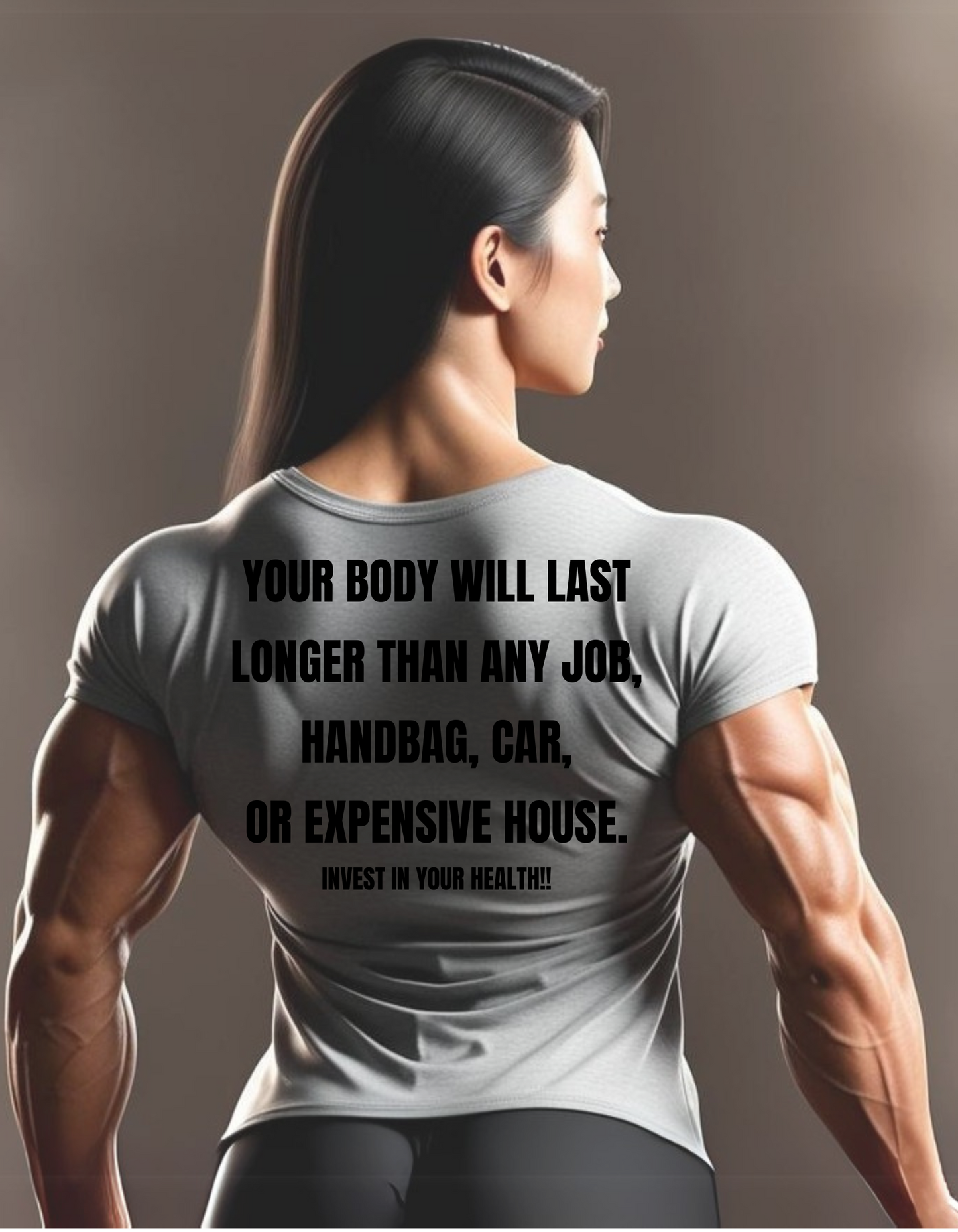Invest in Your Health Tee – Bold Reminder Gym Shirt