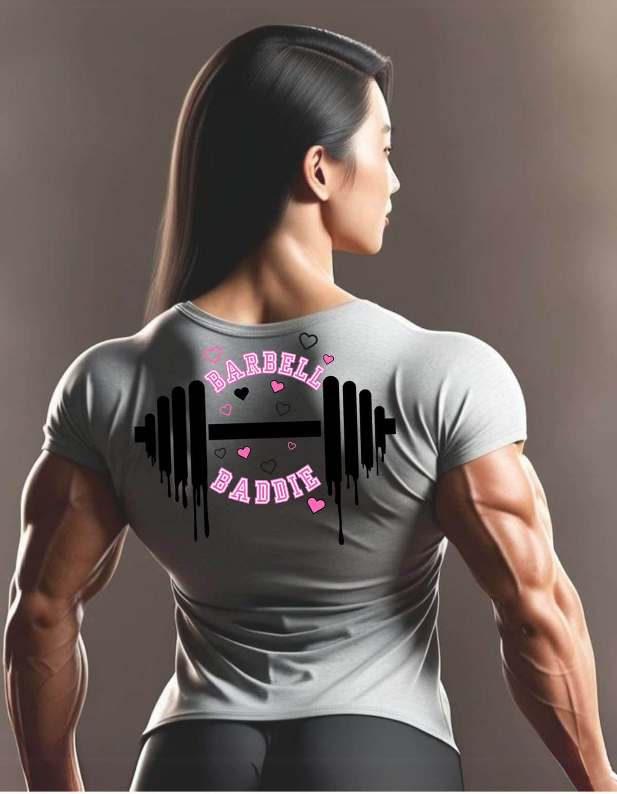 T-shirt de sport Barbell Baddie