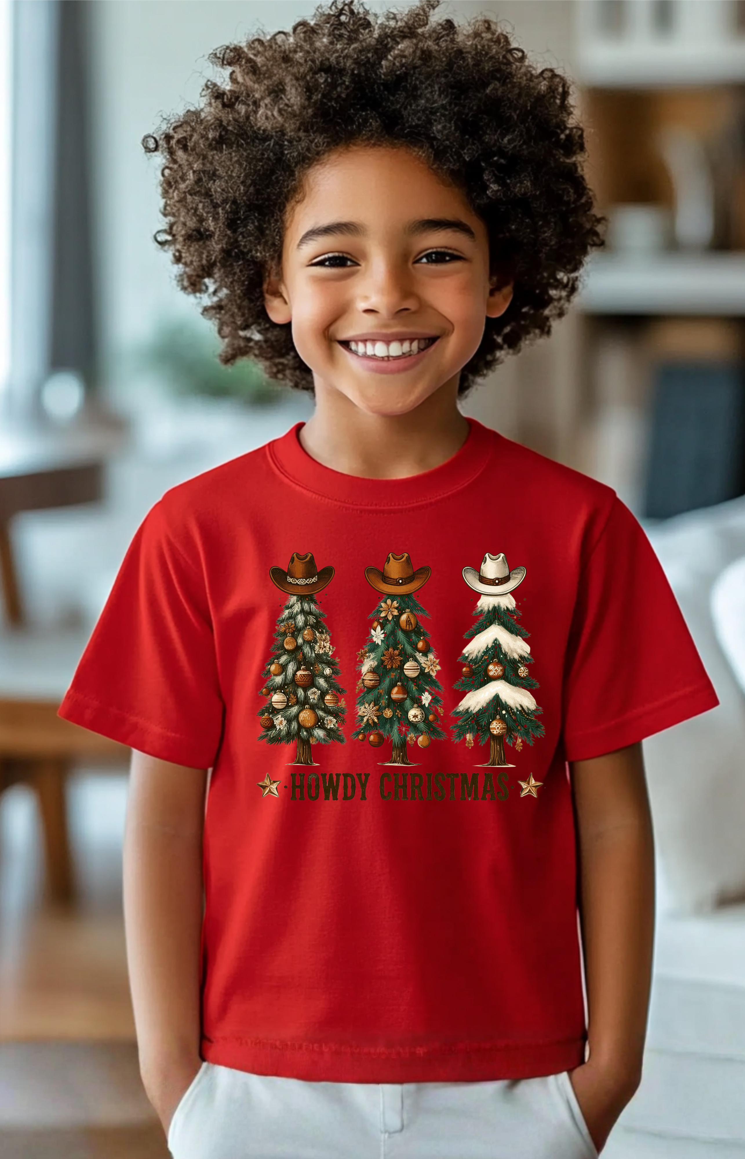 Howdy Christmas T-Shirt – Shine Bright, Cowboy Style