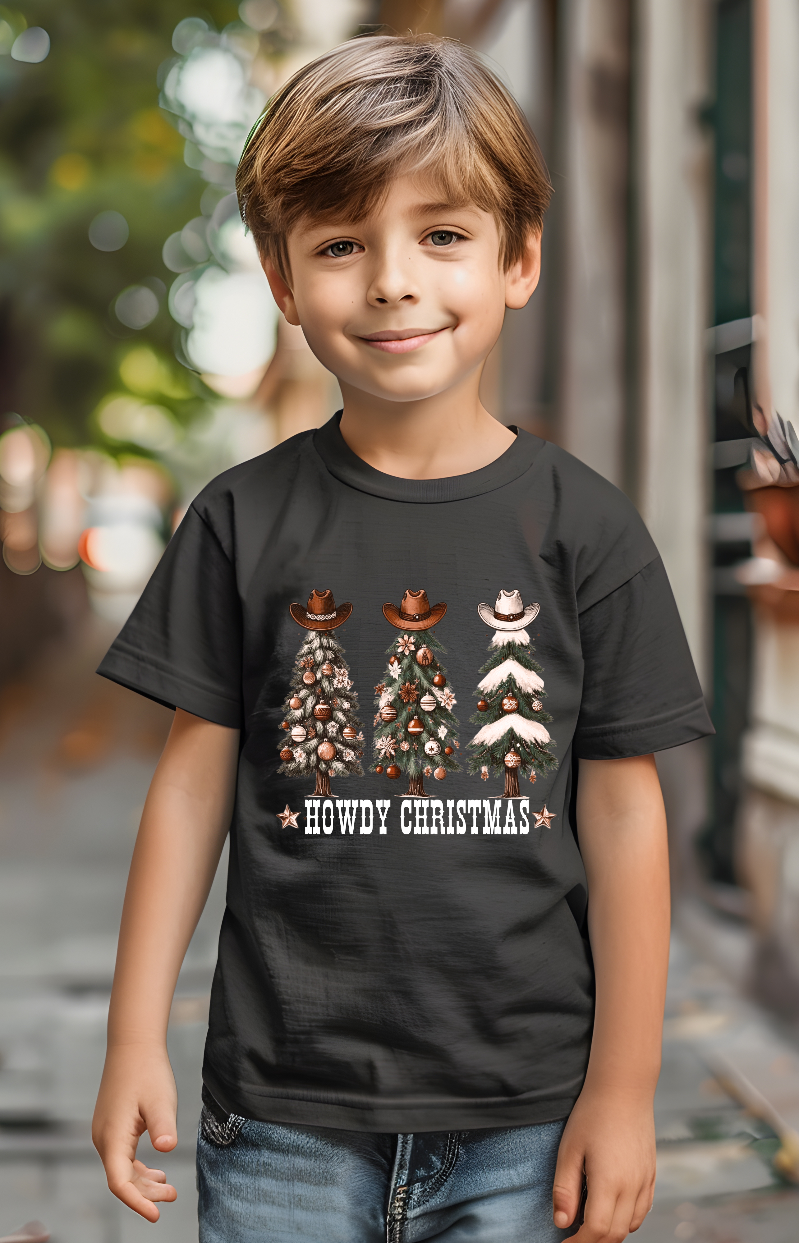 Howdy Christmas T-Shirt – Shine Bright, Cowboy Style