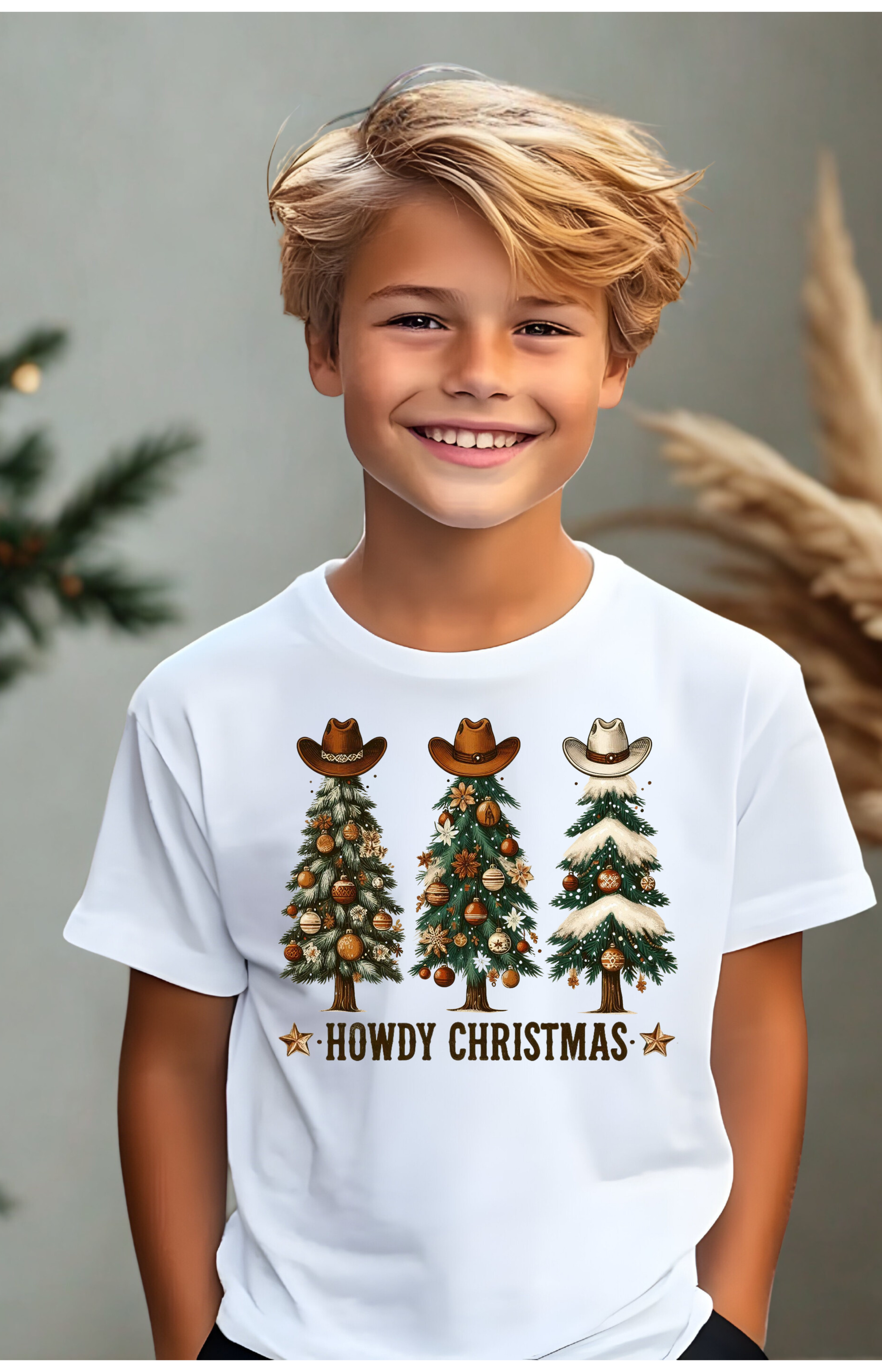 Howdy Christmas T-Shirt – Shine Bright, Cowboy Style