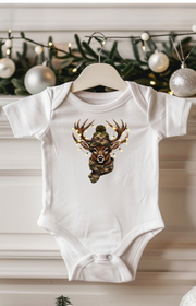 Camo Buck – Little Hunter Holiday Onesie