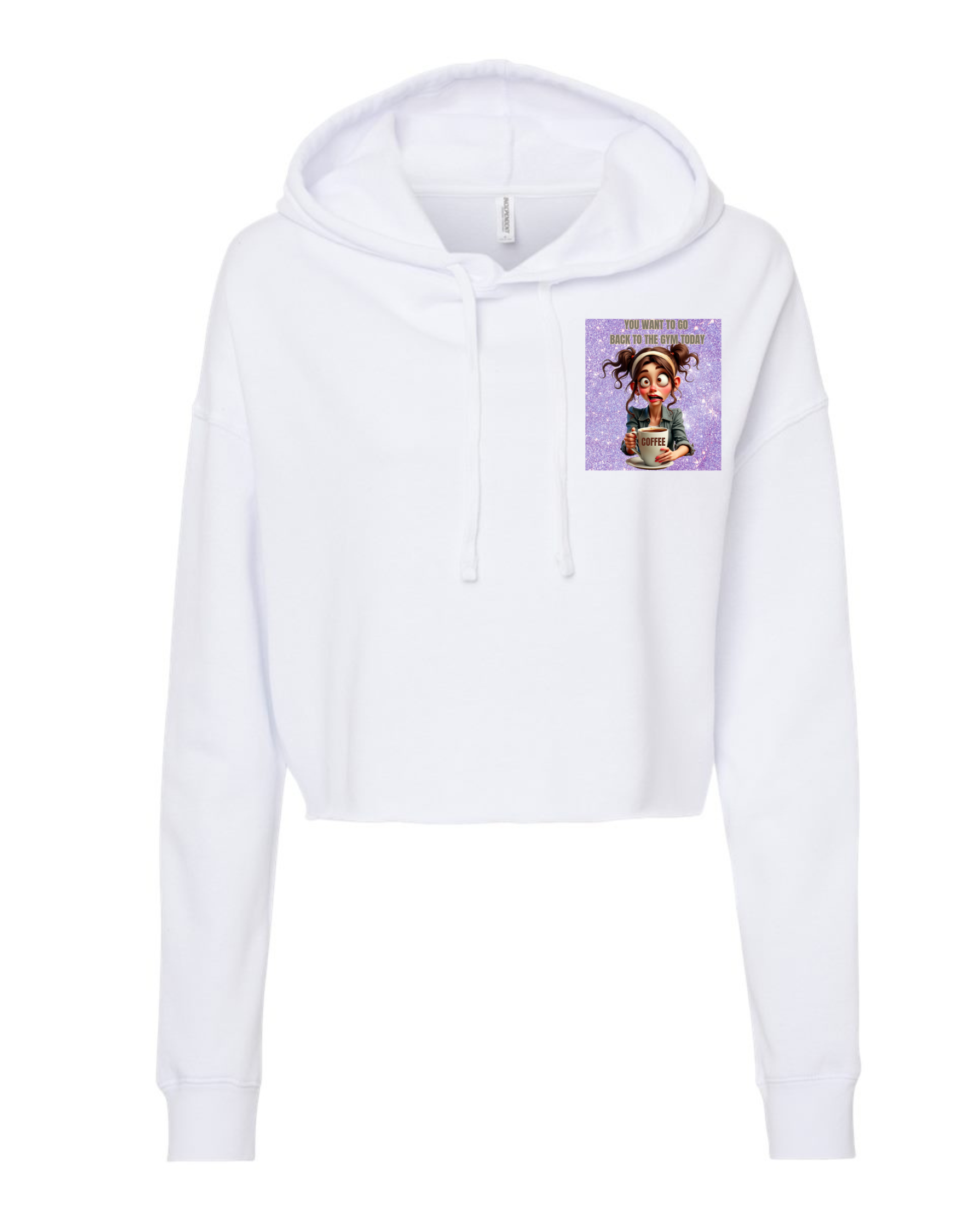 You Want To Go Back To The Gym Cropped Hoodie