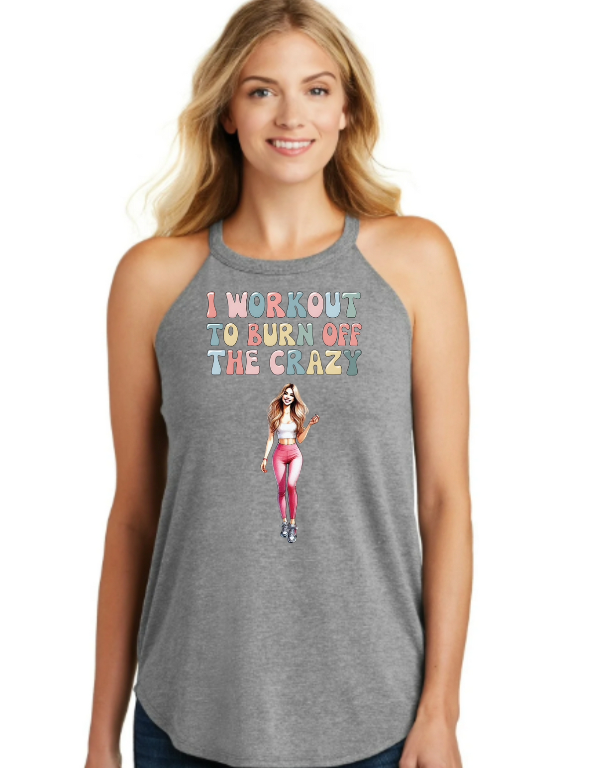 I Workout To Burn Off The Crazy Tri Rocker Tank