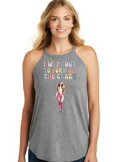 I Workout To Burn Off The Crazy Tri Rocker Tank