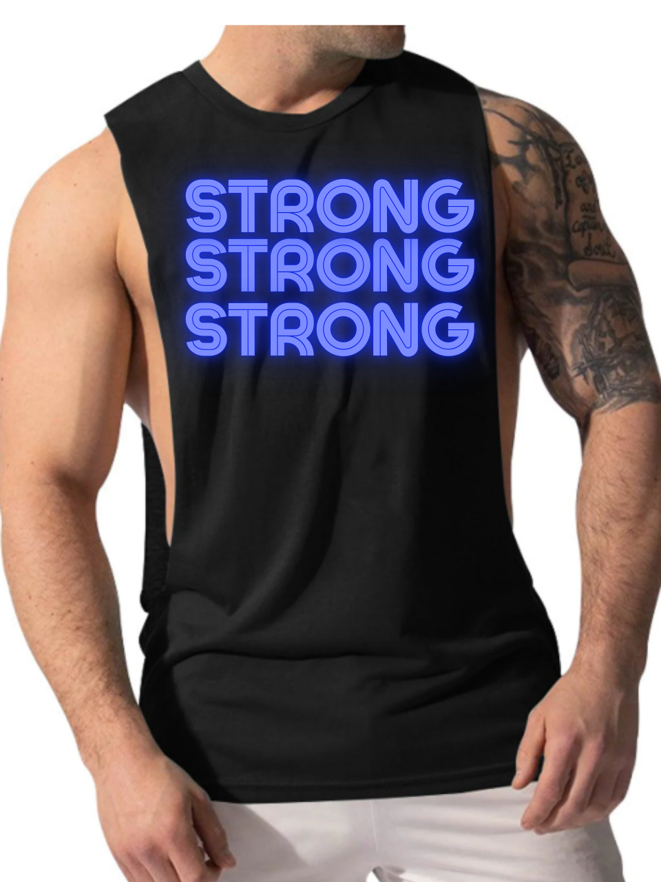 "STRONG STRONG STRONG" Men's Muscle Tank