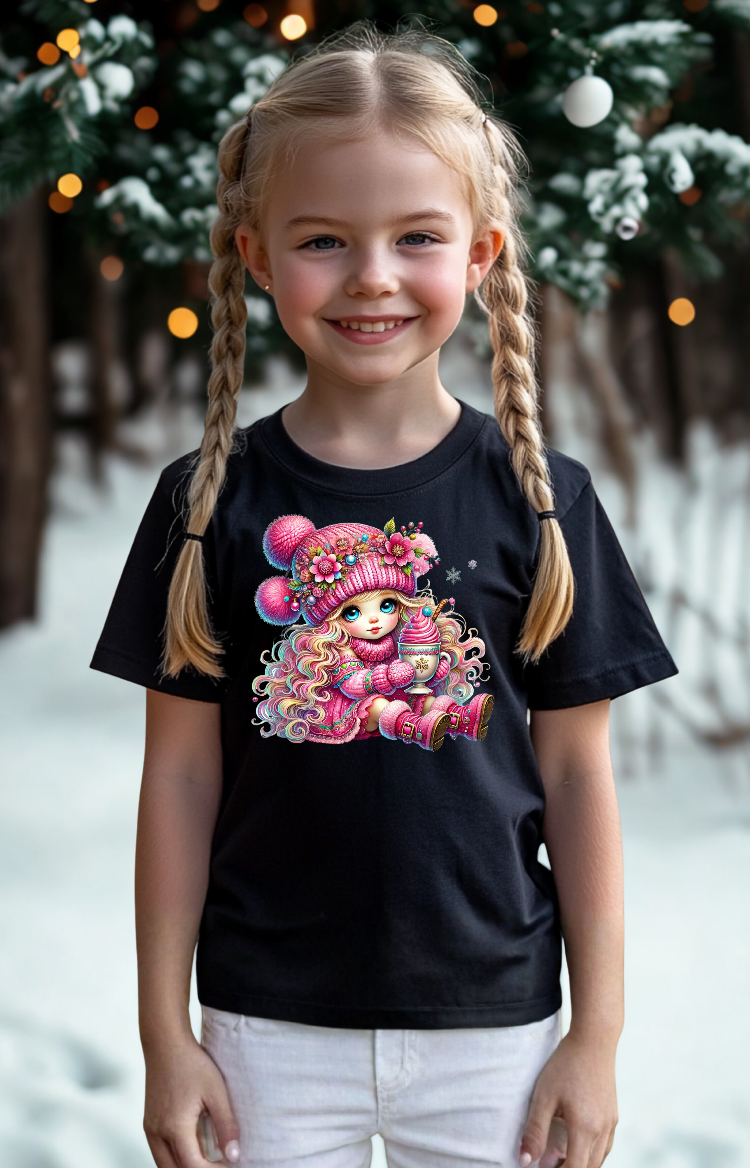 Cup of Cheer Girl T-Shirt – Sprinkle Joy Everywhere