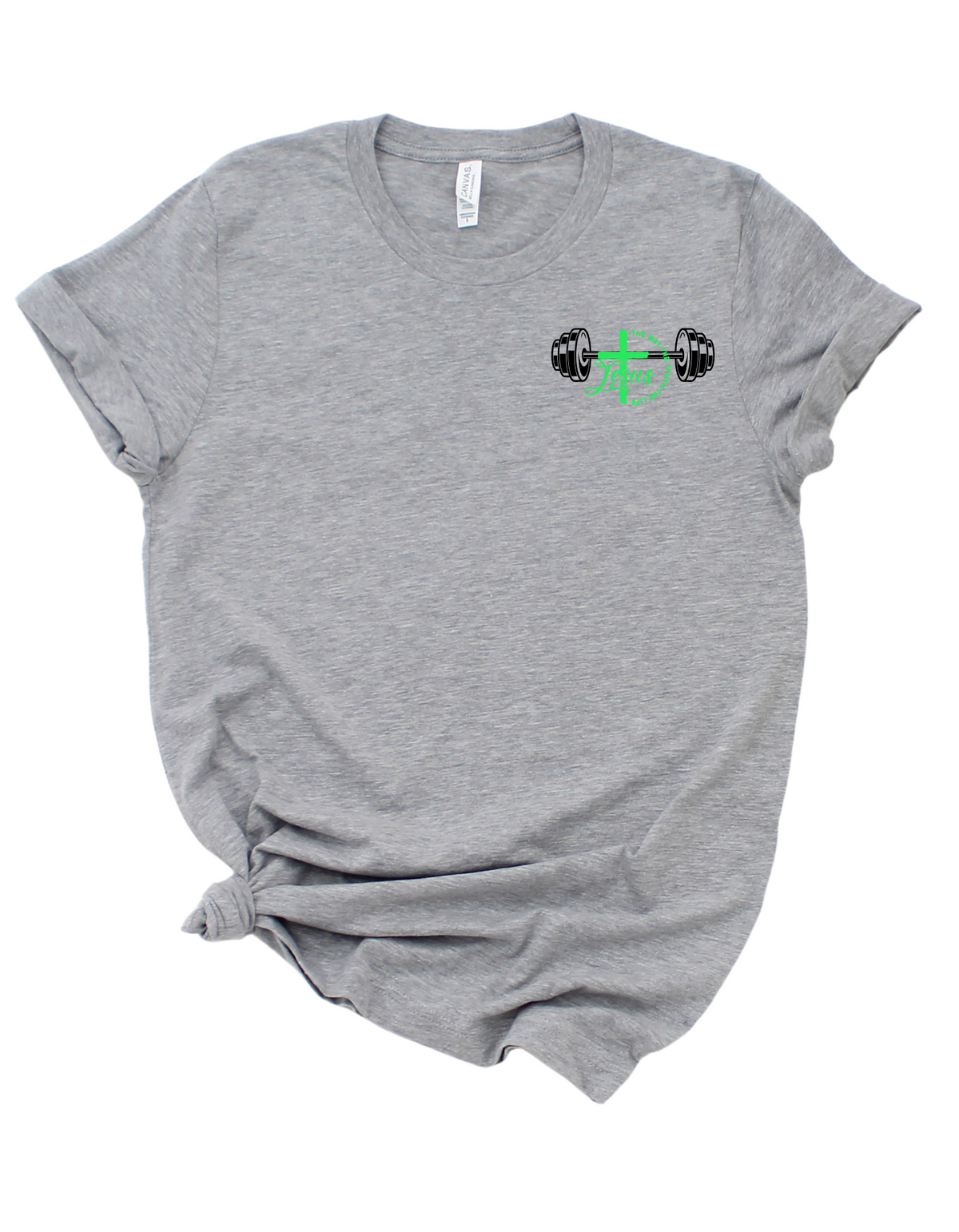 T-shirt de sport chrétien « Jésus est ma force »
