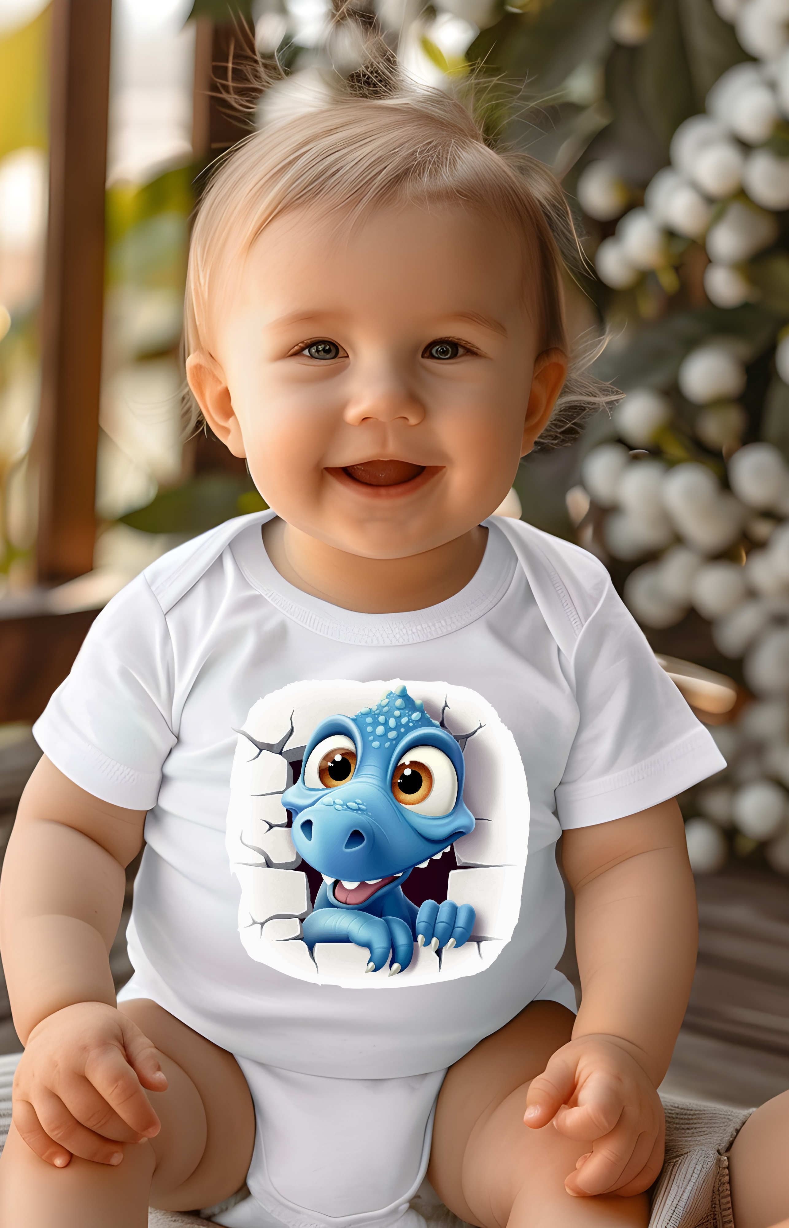 Little Dino Breakthrough Baby Onesie